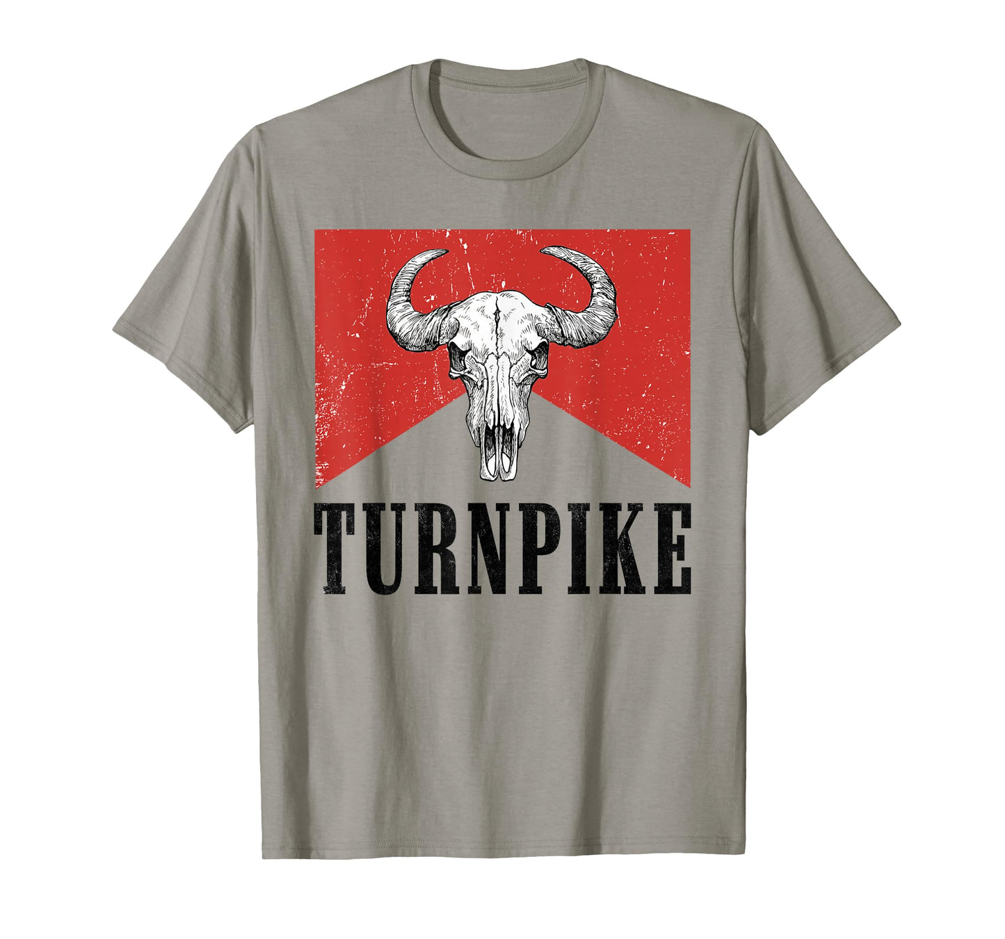 Turnpike Bull Skull Turnpike Western Country Turnpike Cowboy T-Shirt