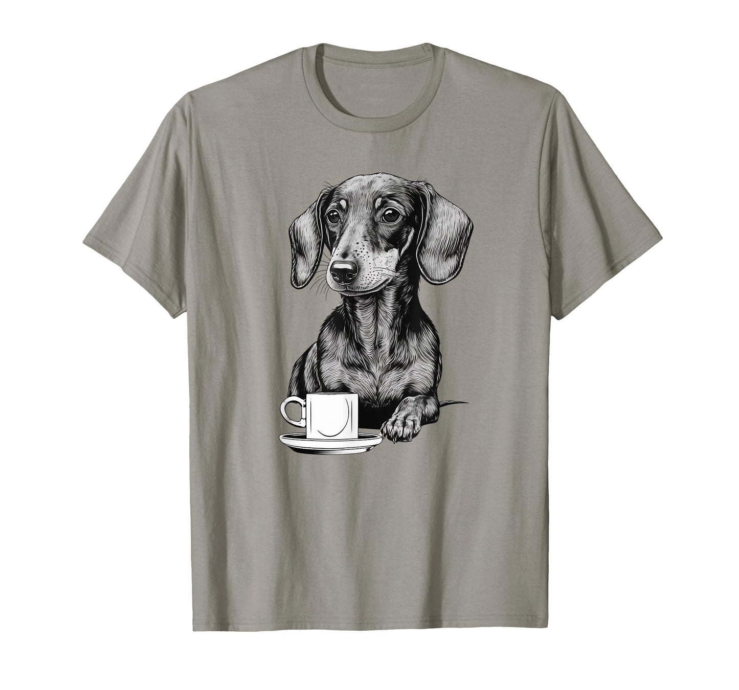 Dachshund Puppy Wiener with Coffee T-Shirt