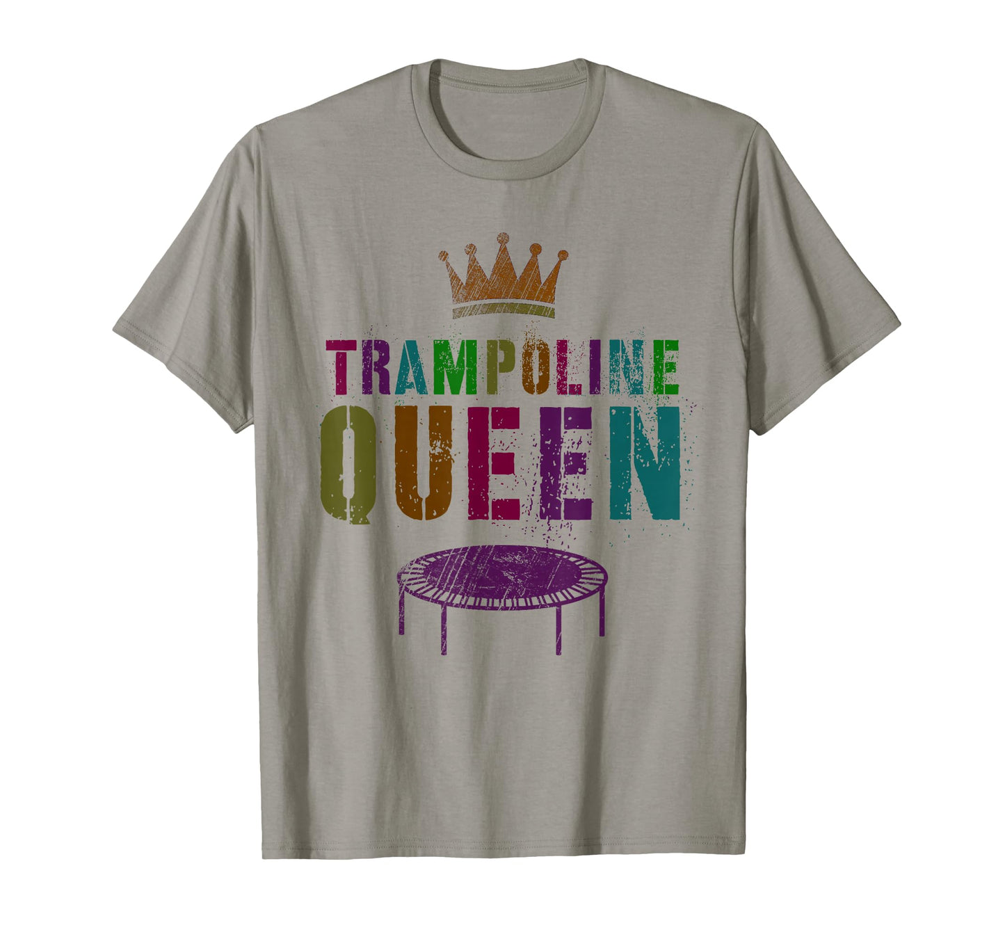 Gymnastics Girls Team TRAMPOLINE QUEEN Gymnast Squad Ladies T-Shirt