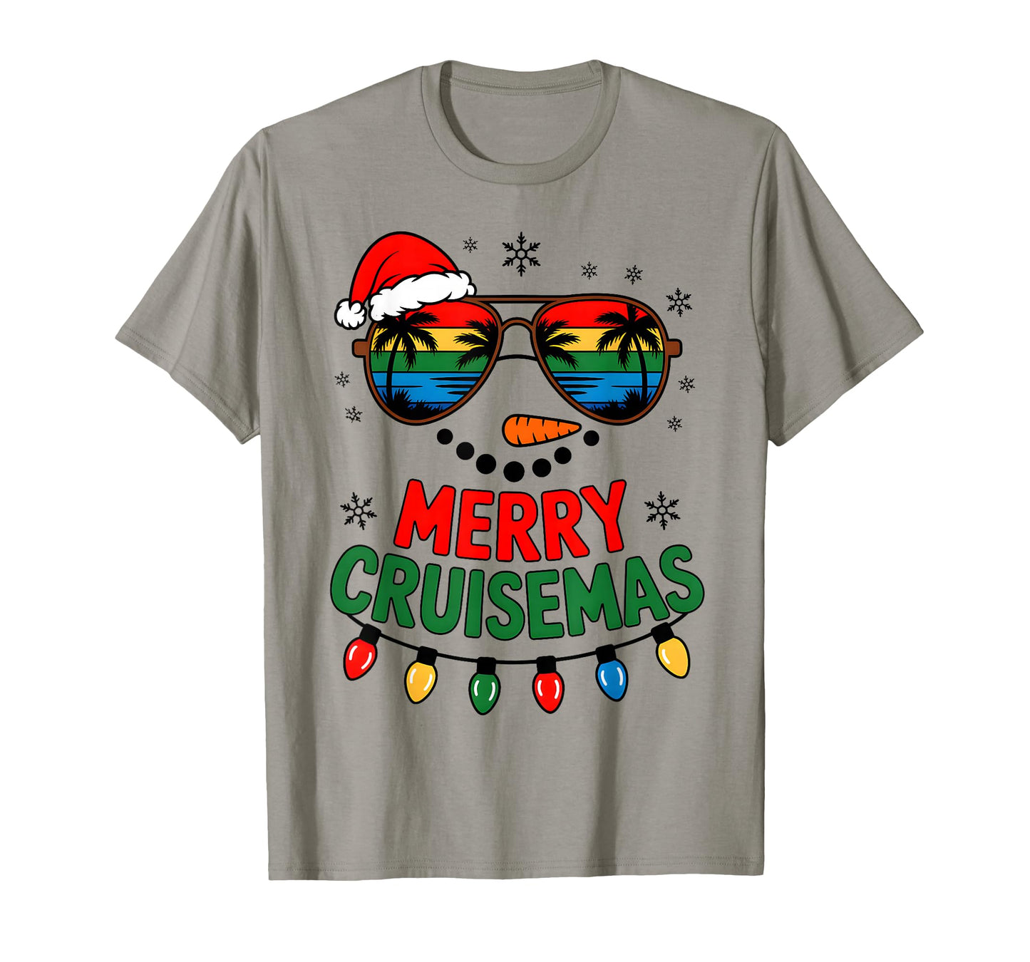 Merry Cruisemas 2025 Christmas Santa Snowman Cruise Family T-Shirt