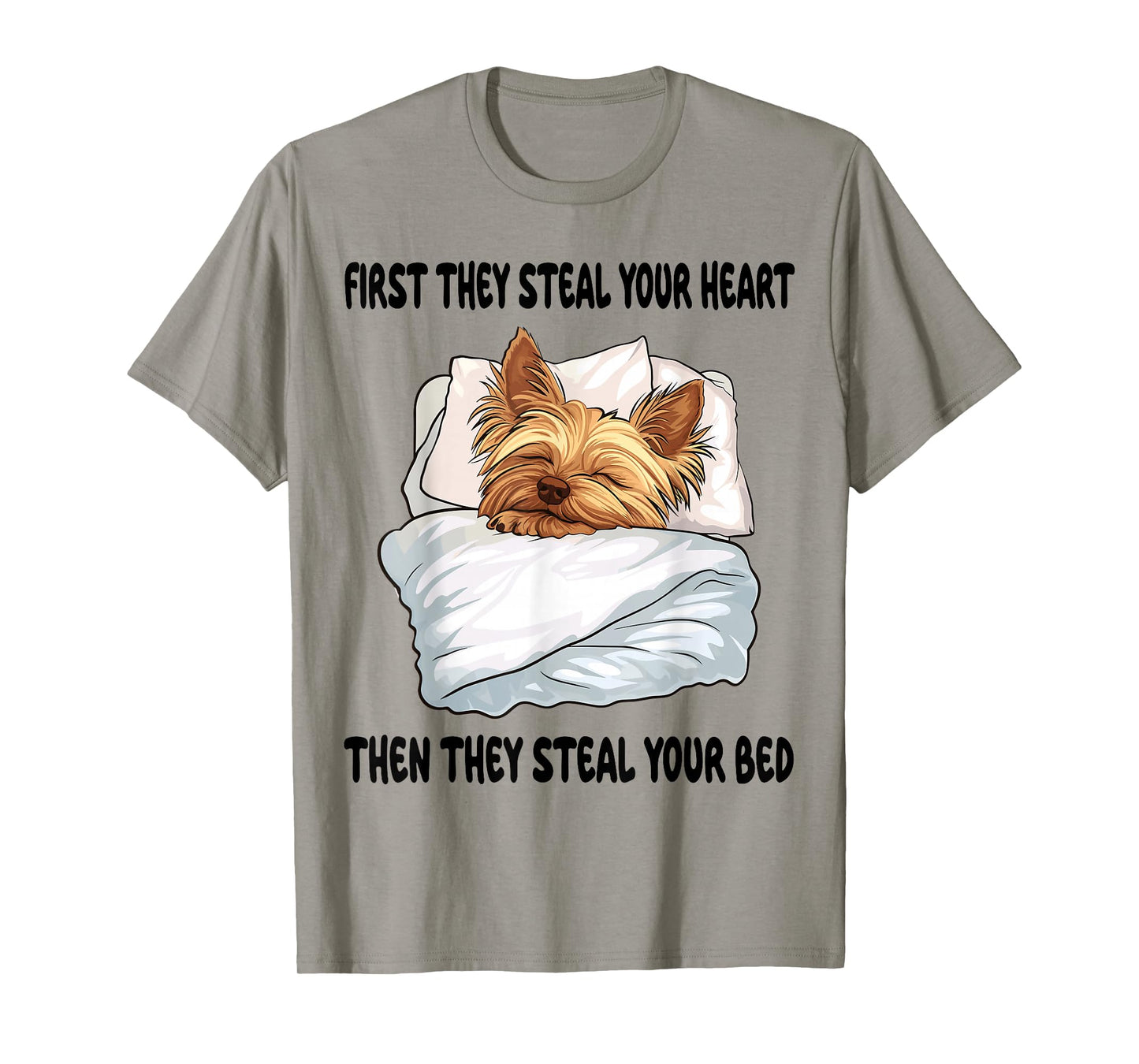 Yorkshire Terrier Yorkie Sleeping Pajamas Nightgown T-Shirt