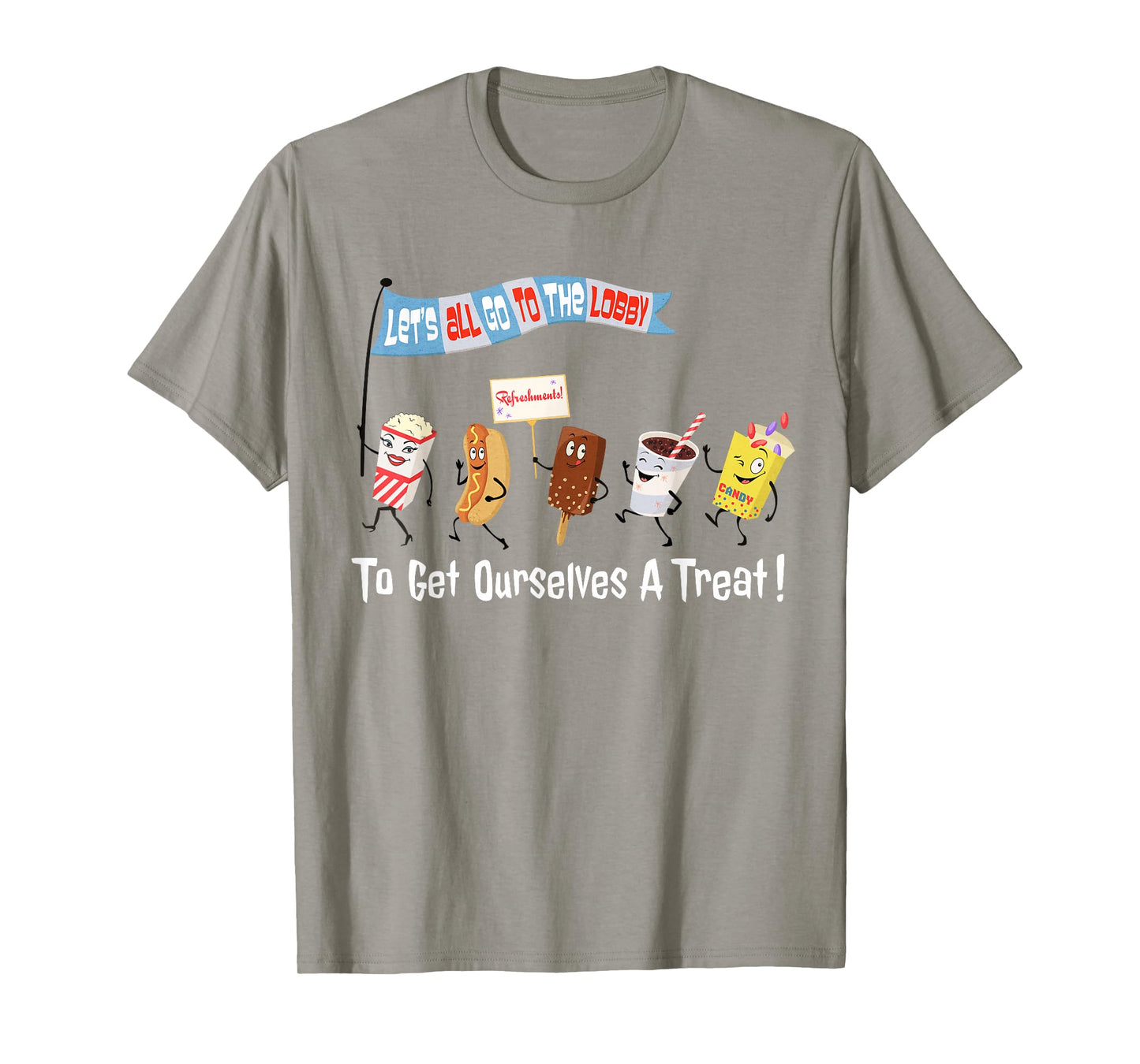 Let’s All Go to The Lobby Treat Retro Style tee Movie Funny T-Shirt