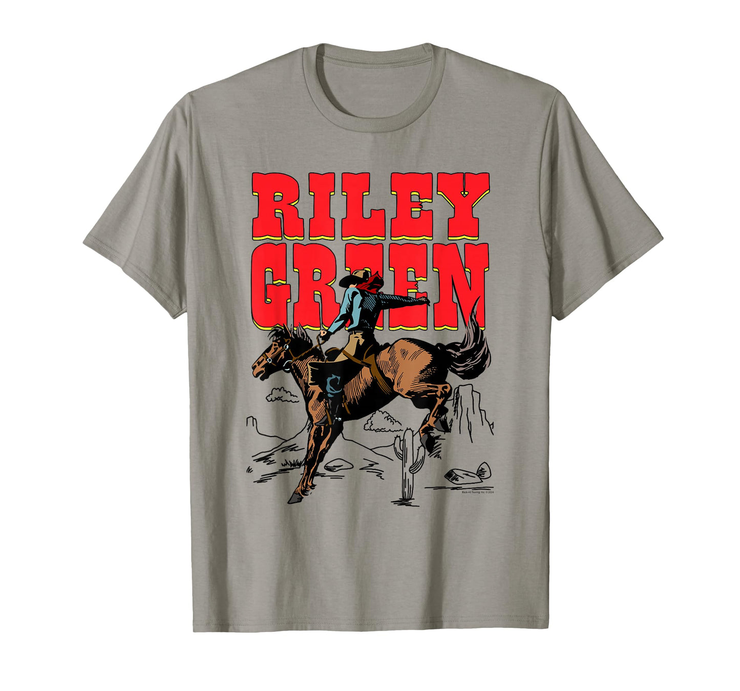 Riley Green Cowboy Horseback Riding Desert T-Shirt