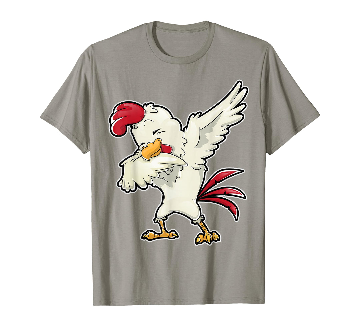 Dabbing Chicken Funny Farmer Farm Boys Girls Men Dab Dance T-Shirt