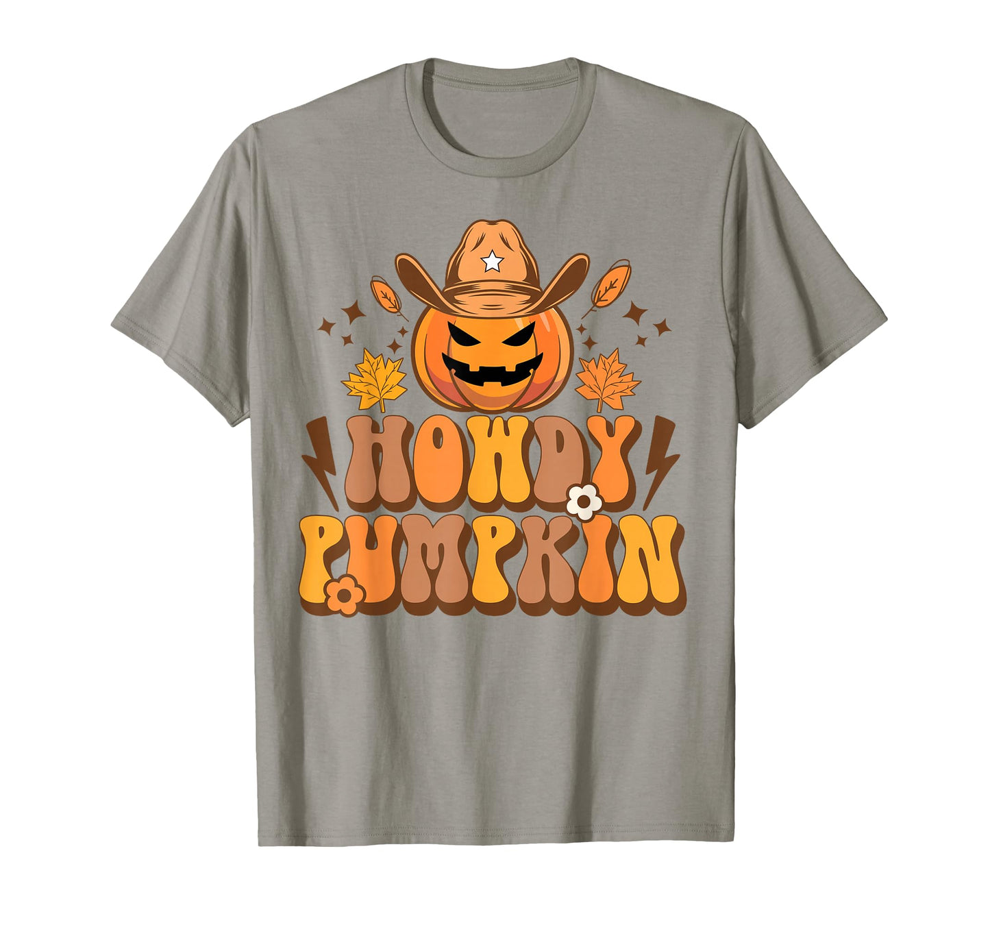 Howdy Pumpkin Retro Fall Autumn Western Halloween Women T-Shirt