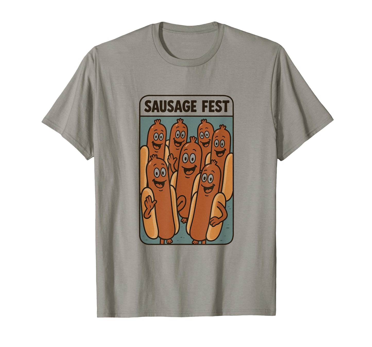 Funny Sausage Fest for Men | Hilarious Hot Dog Wiener Party T-Shirt