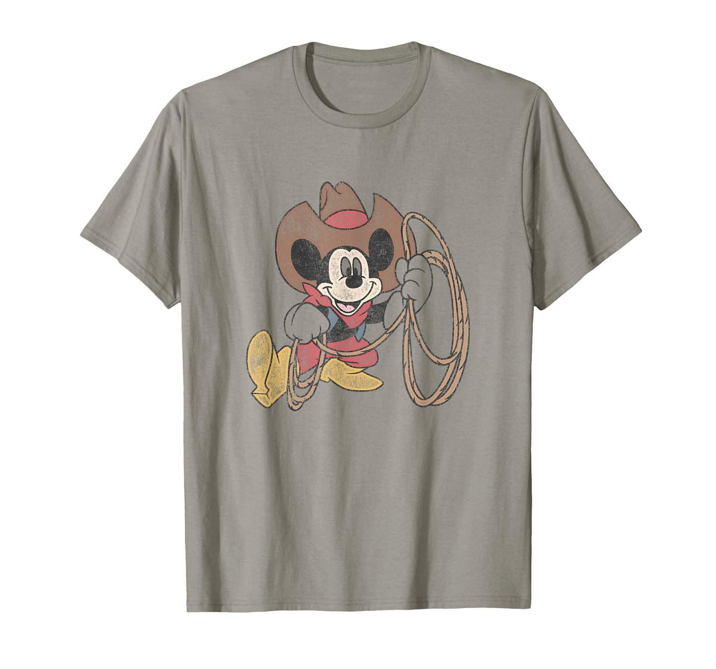 Disney Mickey And Friends Vintage Cowboy Western Mickey T-Shirt