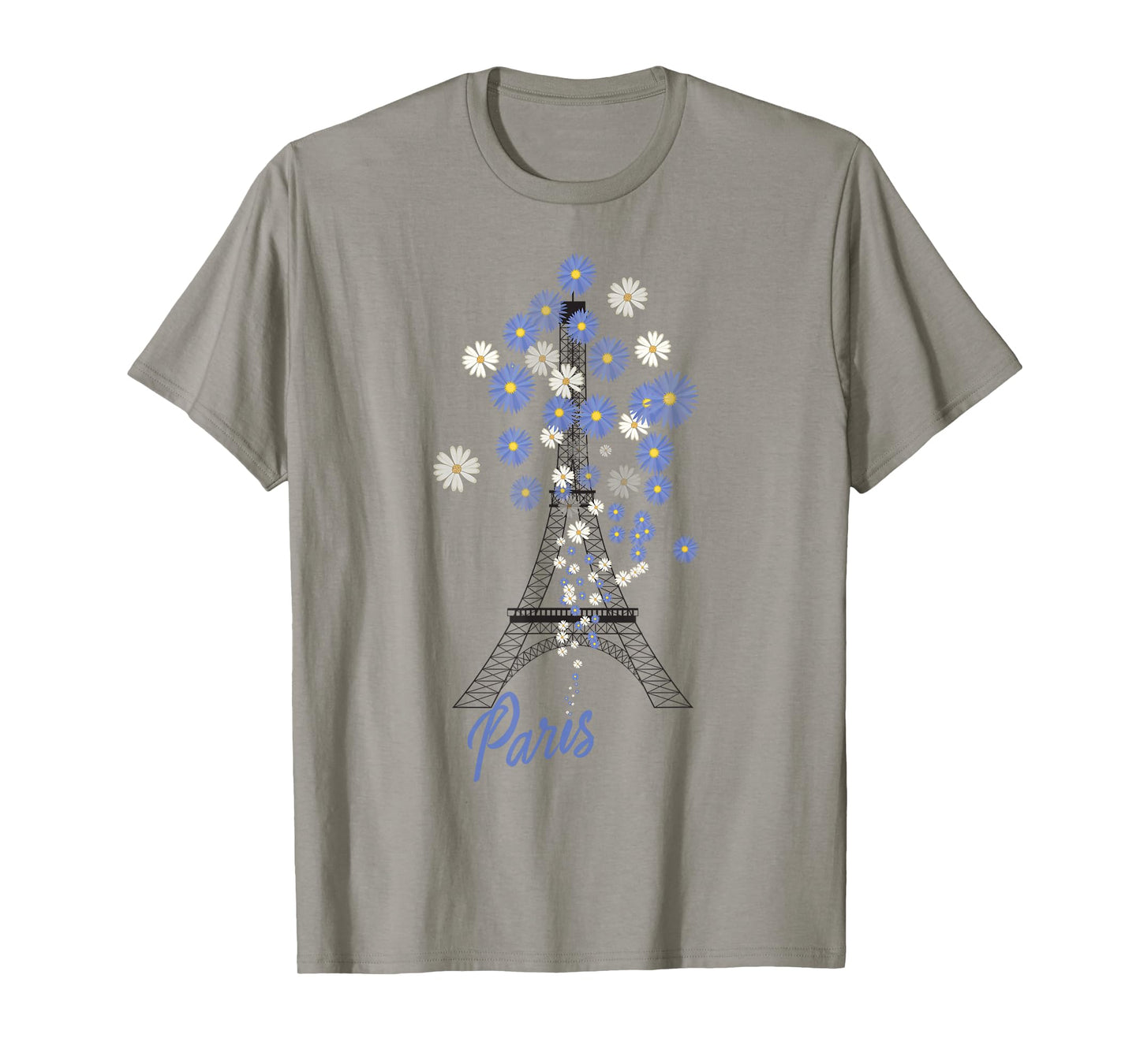 Paris Eiffel Tower France Love Parisian Home Flowers T-Shirt