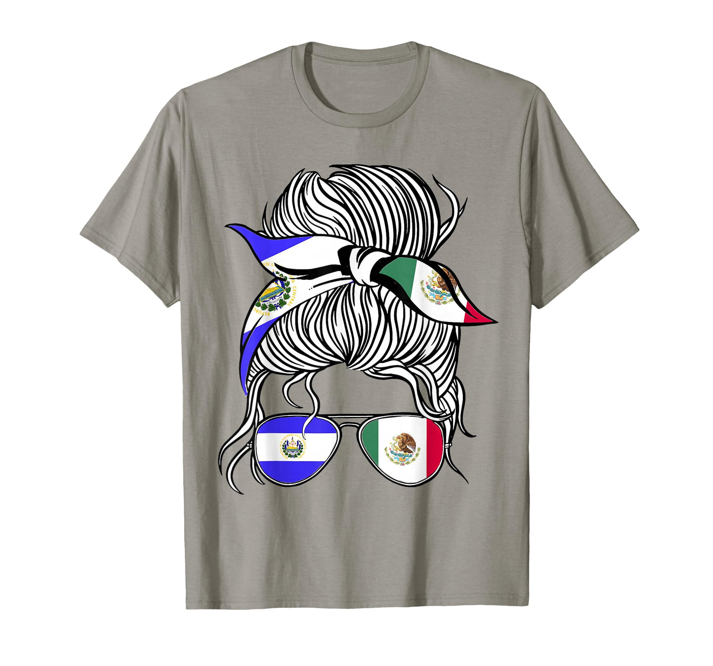 El Salvador Flag Mexico Grown Women Girl Country T-Shirt