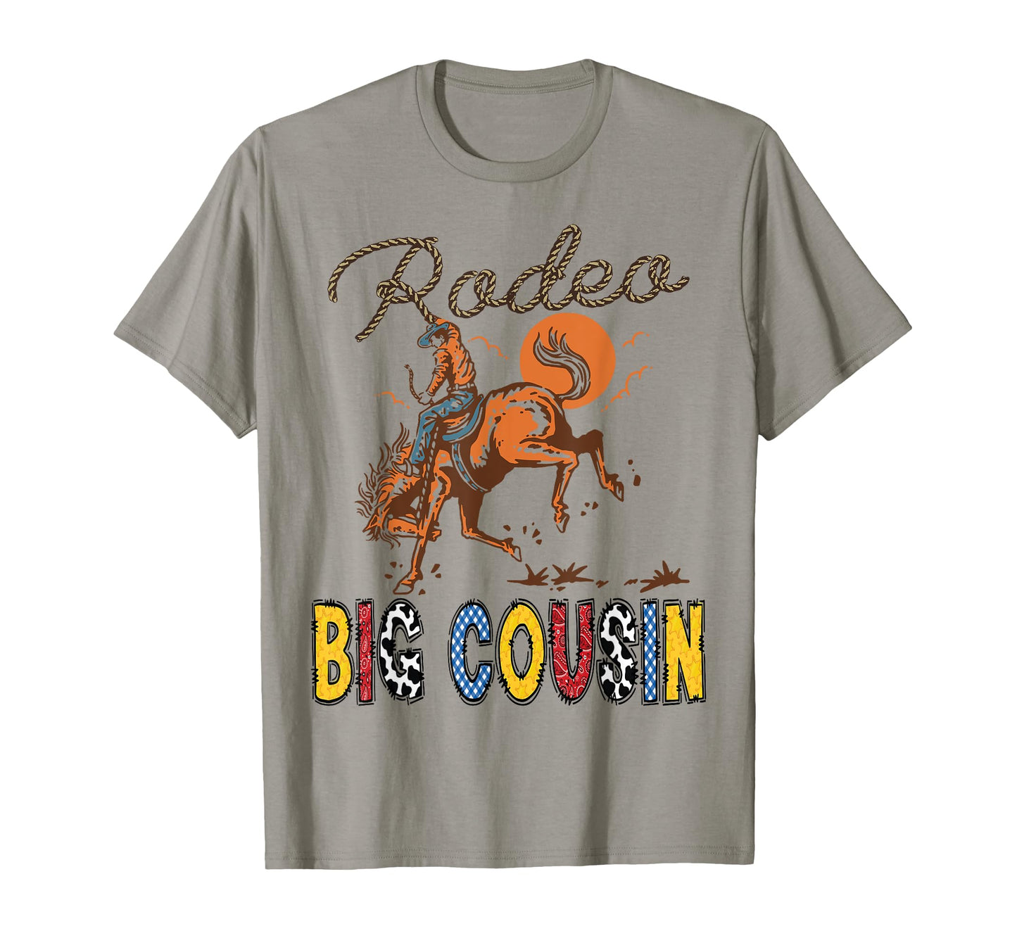 Rodeo Big Cousin Cowboy Cowgirl Birthday Matching Family T-Shirt
