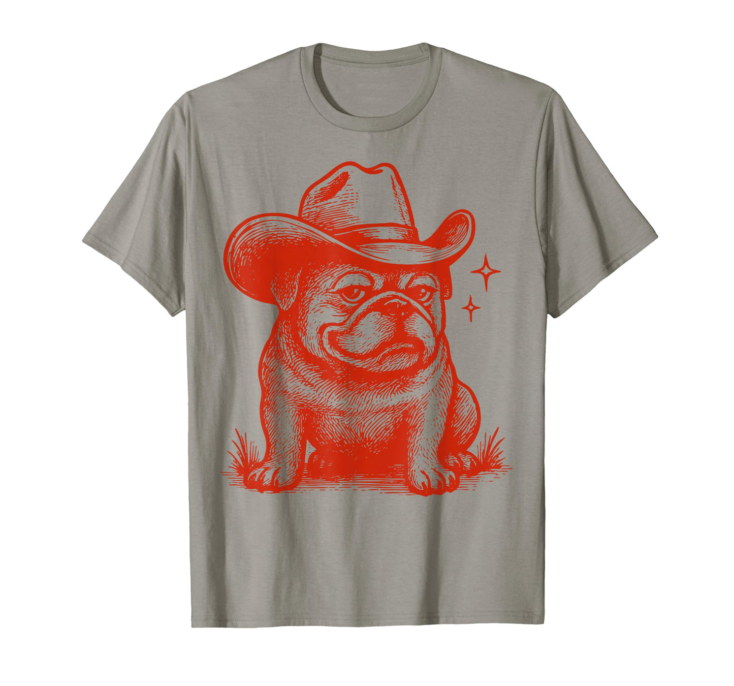 Retro Bulldog Personalized Name Gift for Men Women Kid T-Shirt
