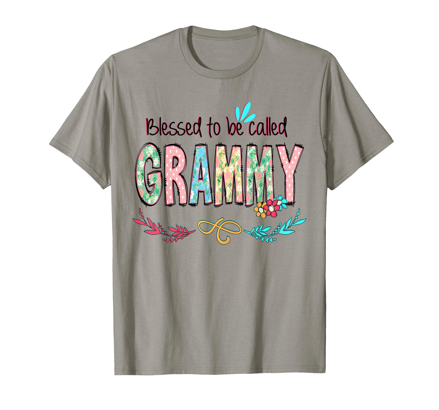 Blessed to Be Called Grammy Floral Mother's Day T-Shirt