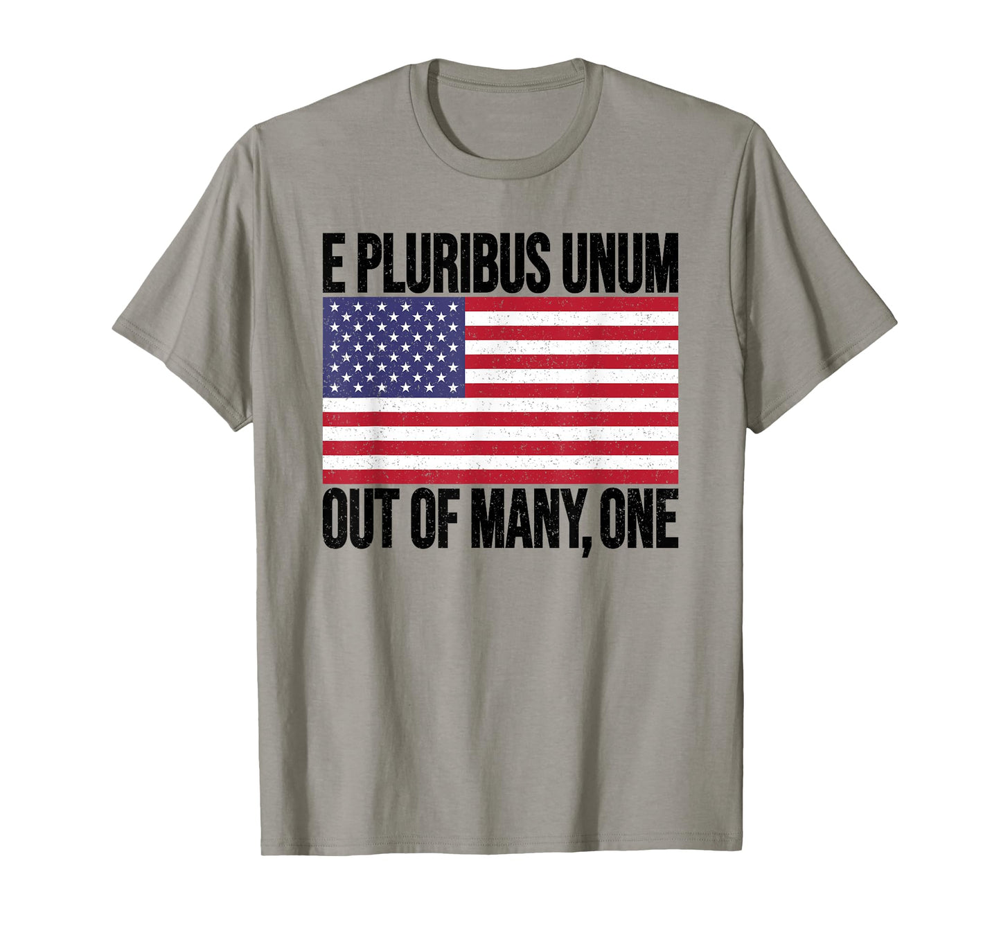E PLURIBUS UNUM USA FLAG T-Shirt for Women Men