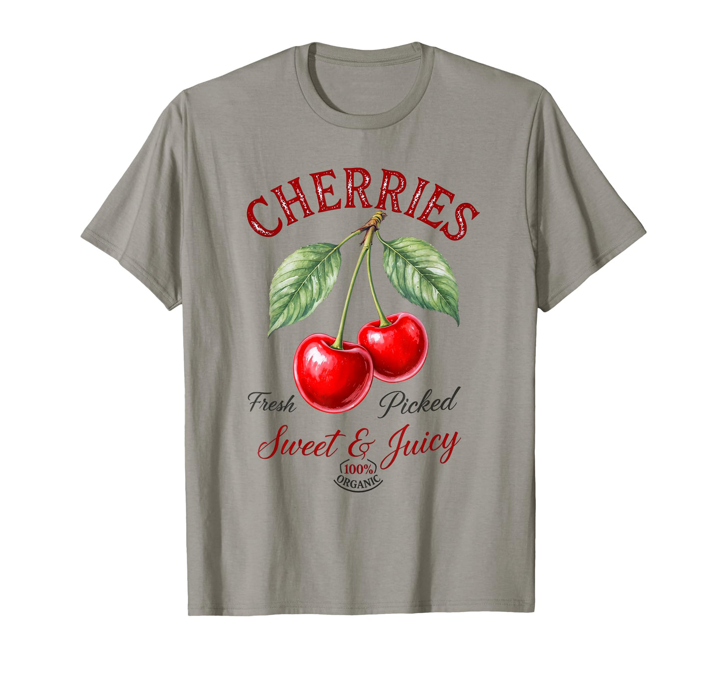 Organic Fresh Picked Cherries for Summer Baking & Foodies T-Shirt