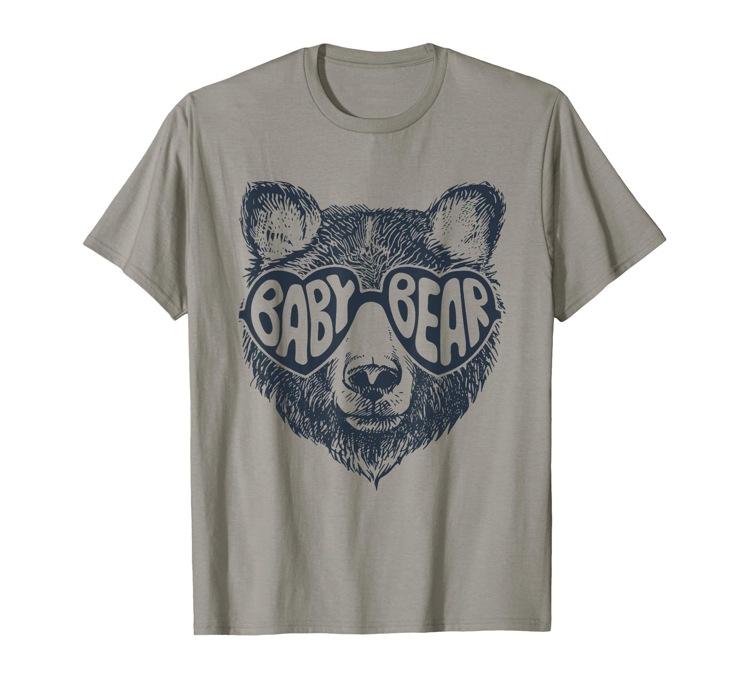 Baby Bear Face Sunglasses Print Mother's Day T-Shirt
