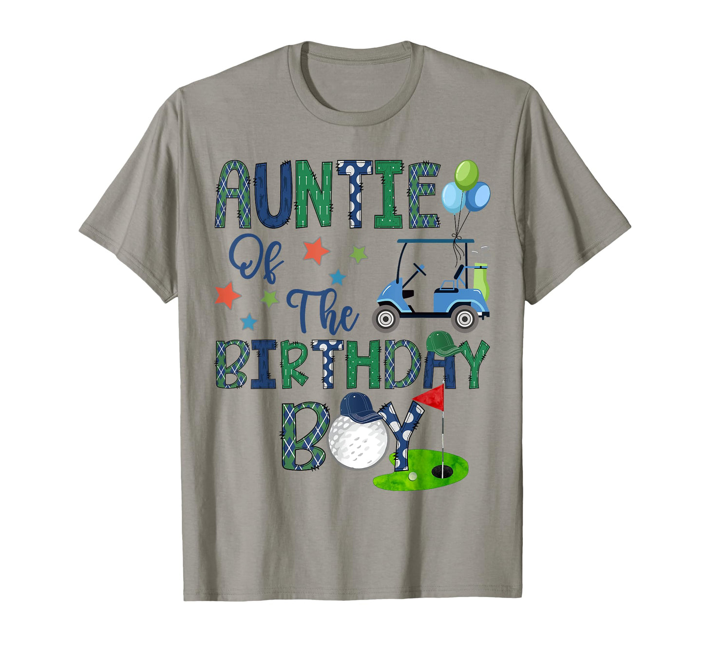 Auntie Of The Birthday Boy Hole In One Golf Lover T-Shirt