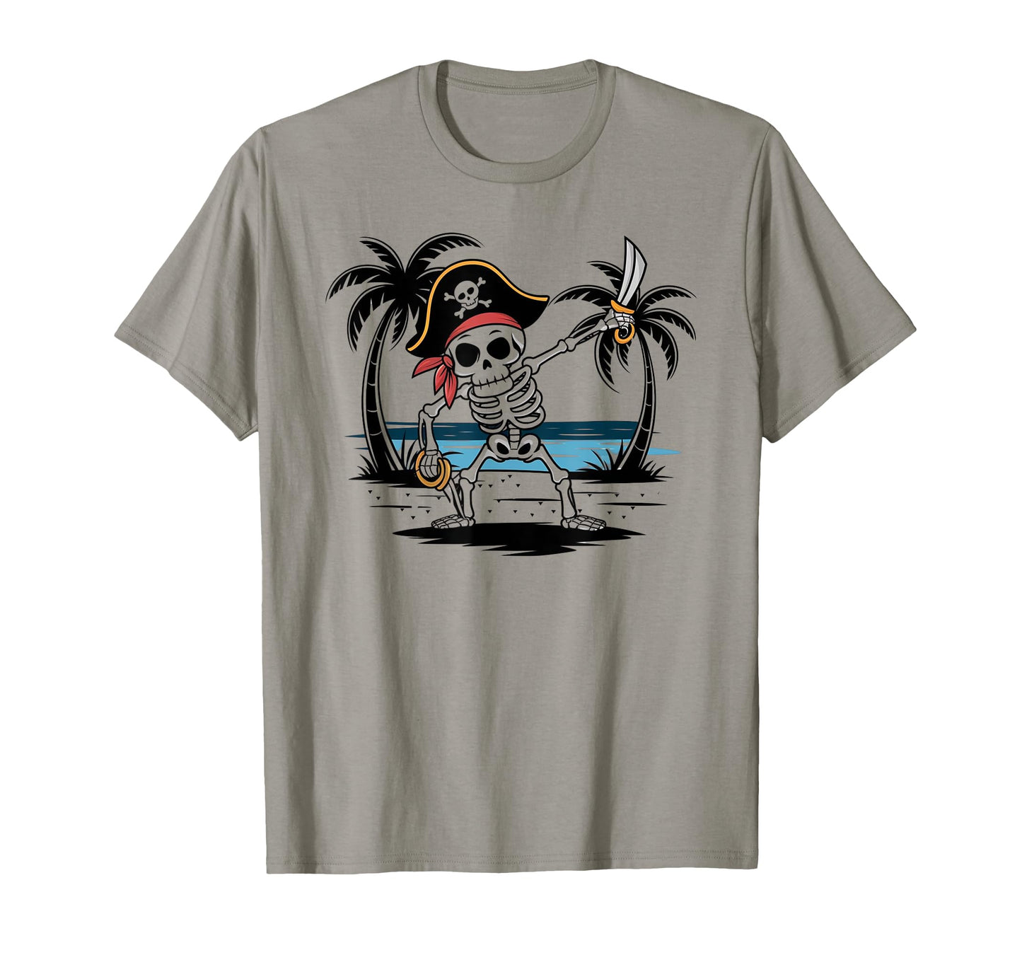 Pirate Dabbing Skeleton Pirate Lover for Kids Tee T-Shirt