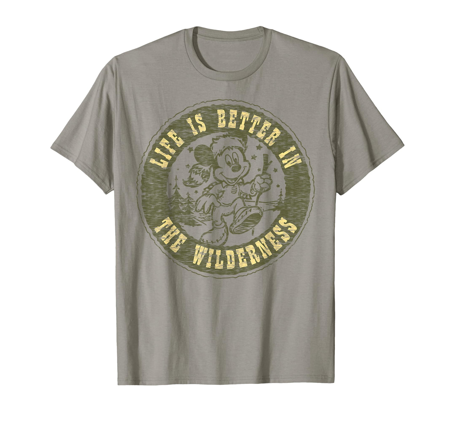 Disney Mickey and Friends Life is Better in The Wilderness T-Shirt Small