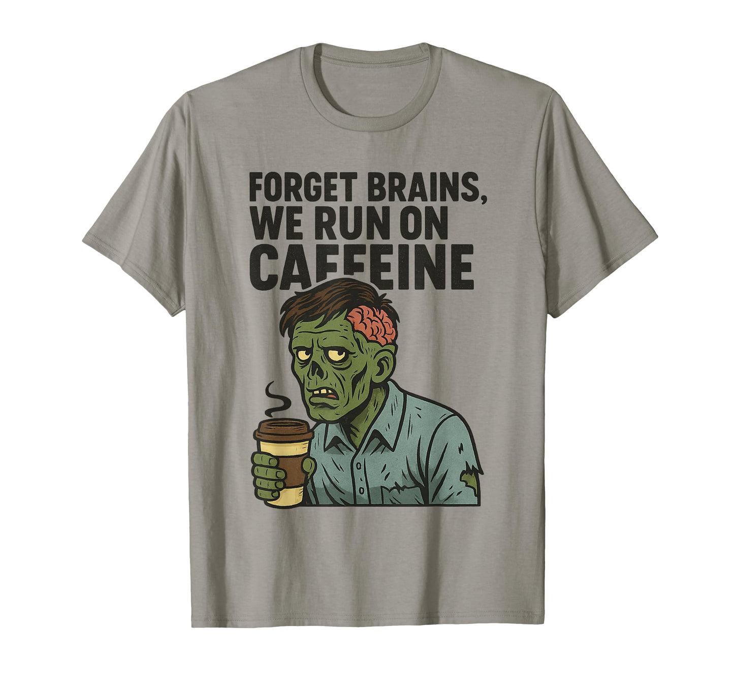 Zombie Coffee Humor T-Shirt