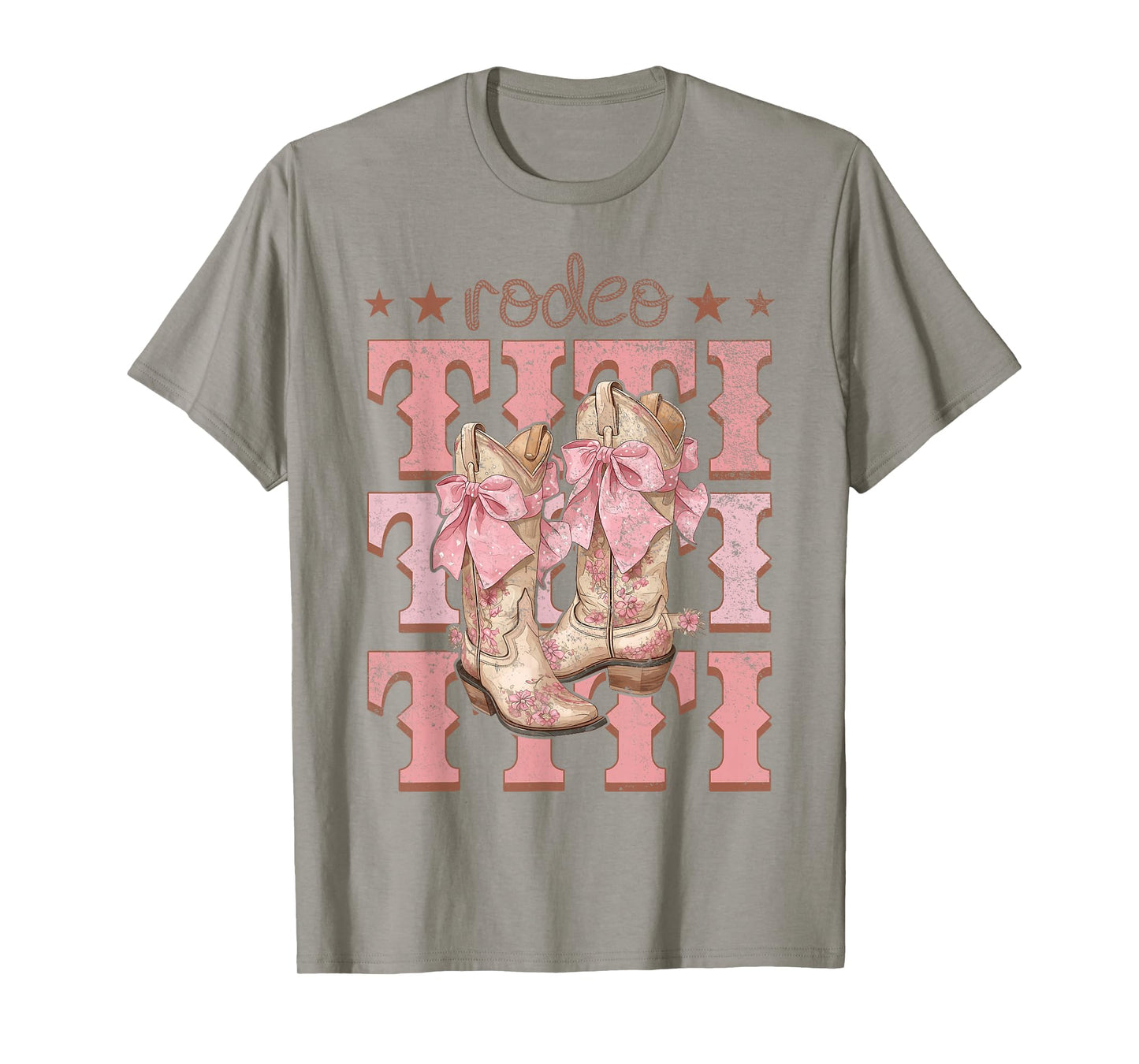 Rodeo Titi Pink Boots Coquette Cow-Girl Birthday Party T-Shirt