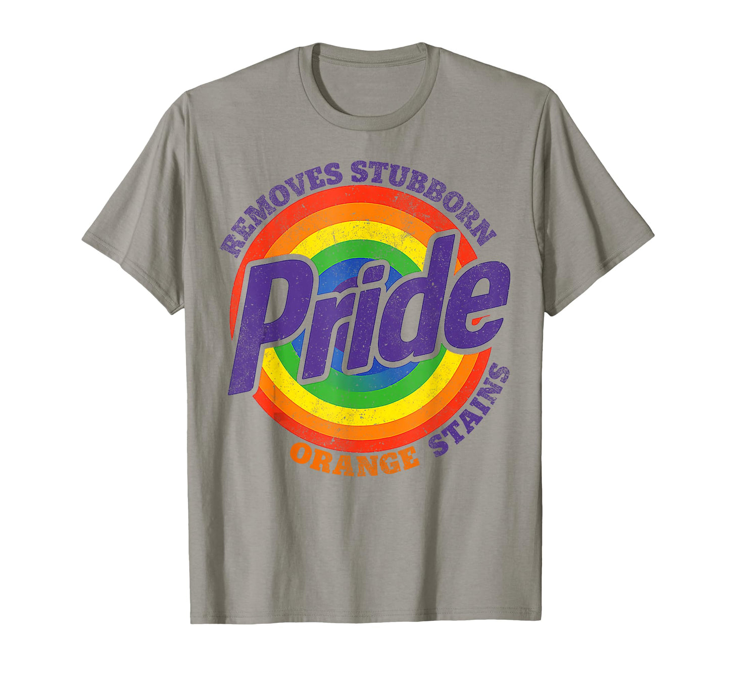 Retro Pride Removes Stubborn Orange Stains Pride Month LGBTQ T-Shirt