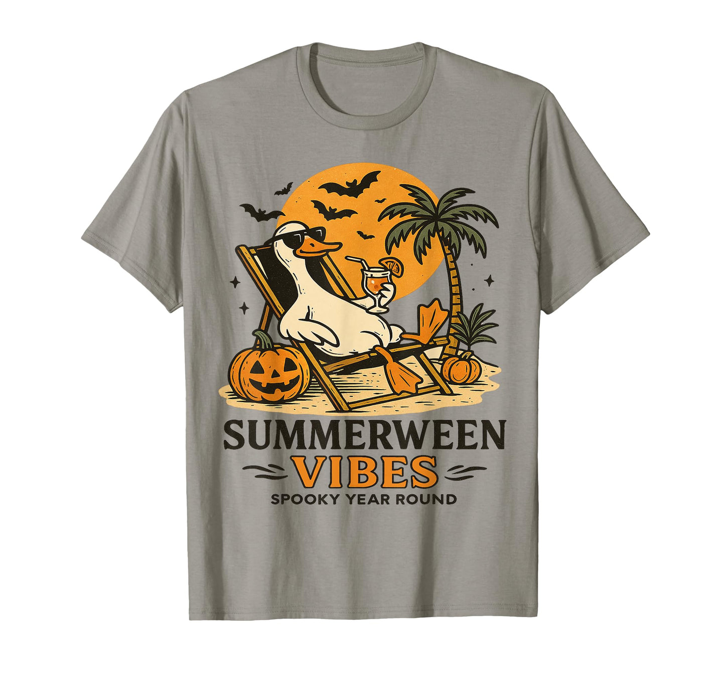 Summerween Goose Spooky Summer summerween party Halloween T-Shirt