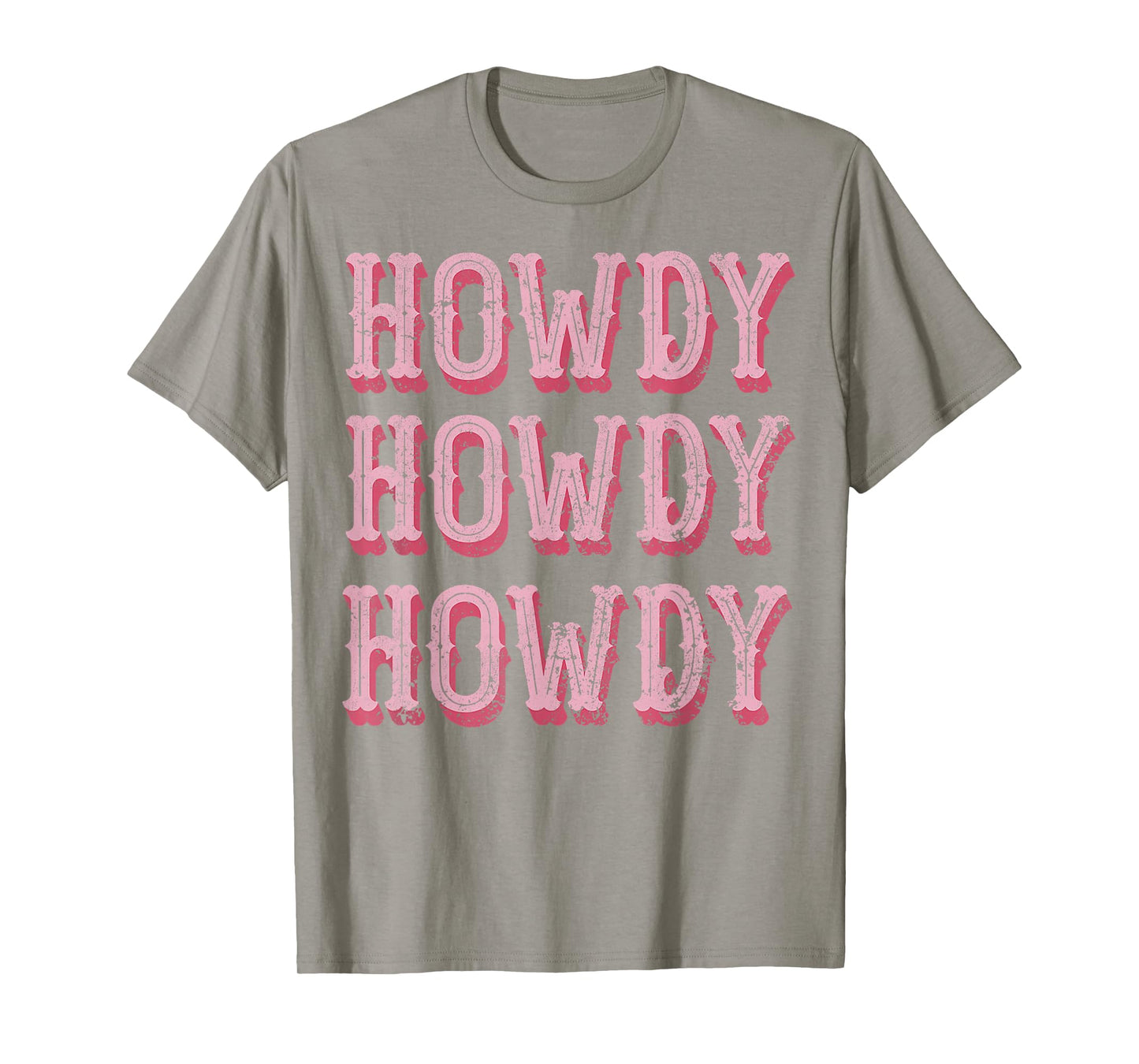 Vintage White Howdy Rodeo Western Country Southern Cowgirl T-Shirt