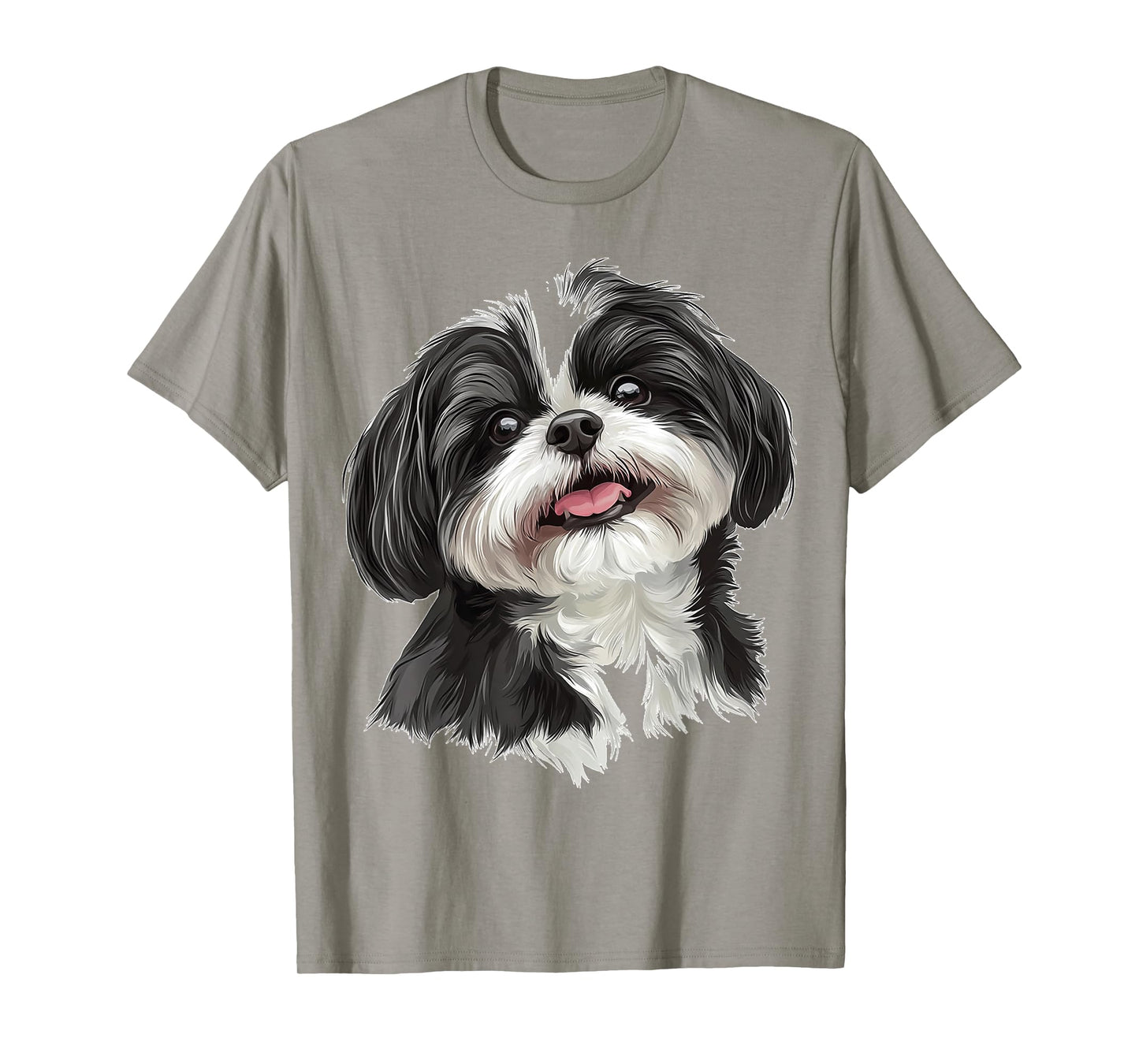 Shih Tzu Dog Motif Pet Illustration Shih Tzu Men Women Kids T-Shirt