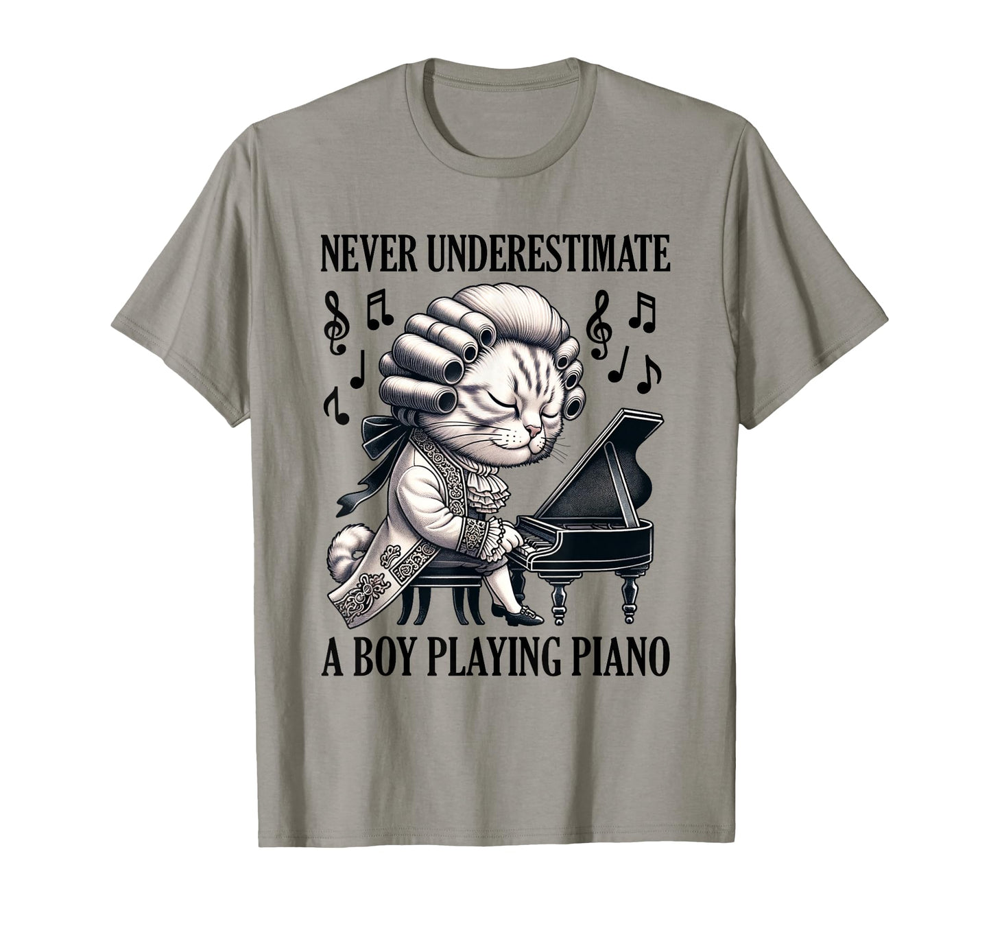 Cat At The Piano Piano Boy Piano Player T-Shirt