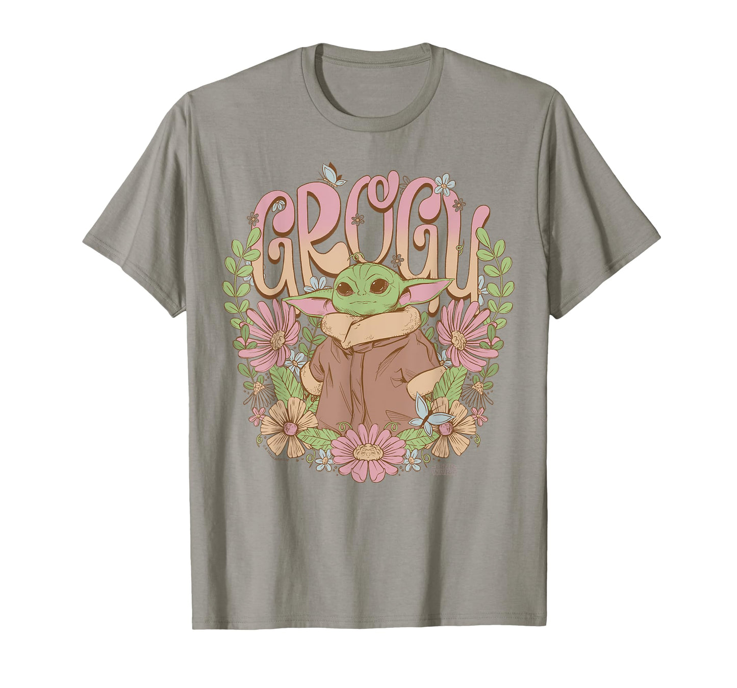 Star Wars - The Mandalorian Grogu Floral T-Shirt