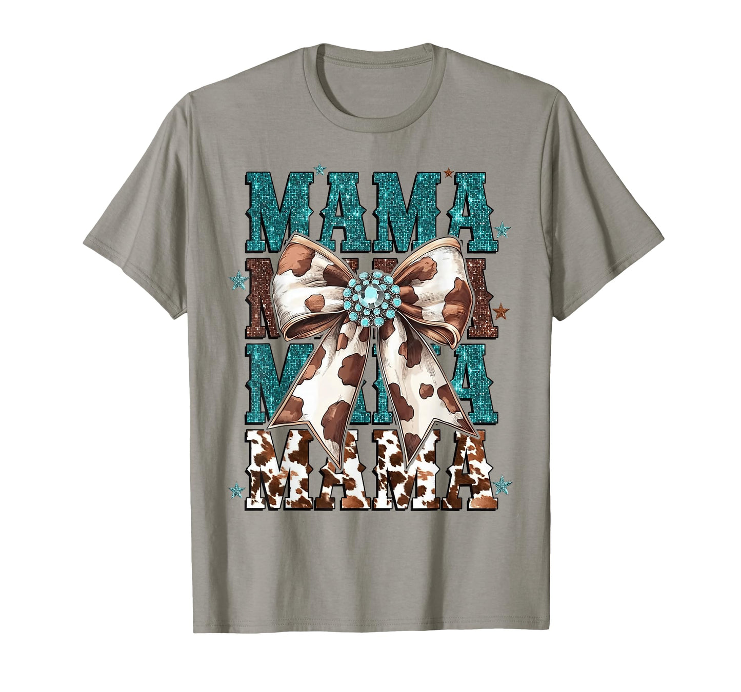 Mama Mom Western Family Matching Birthday Cowboy Cowgirl T-Shirt