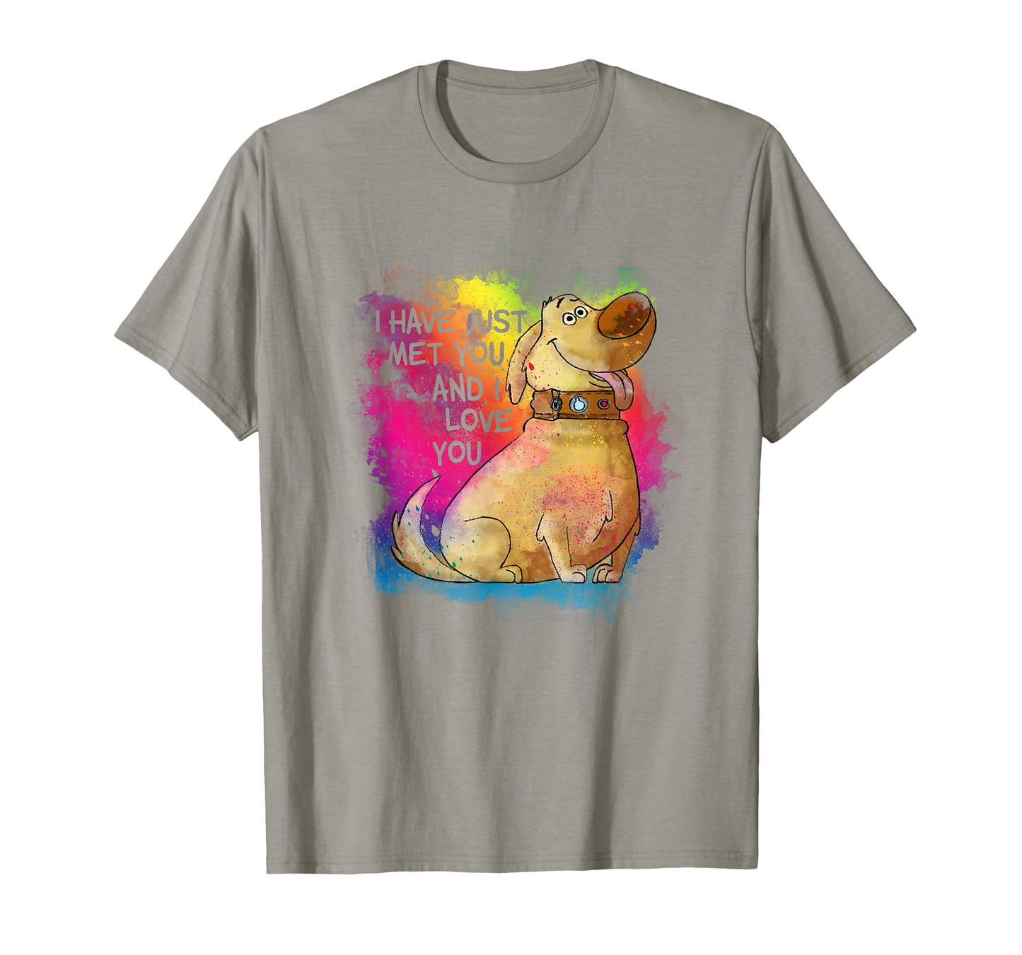 Disney Pixar Up Dug I Have Just Met You Rainbow T-Shirt