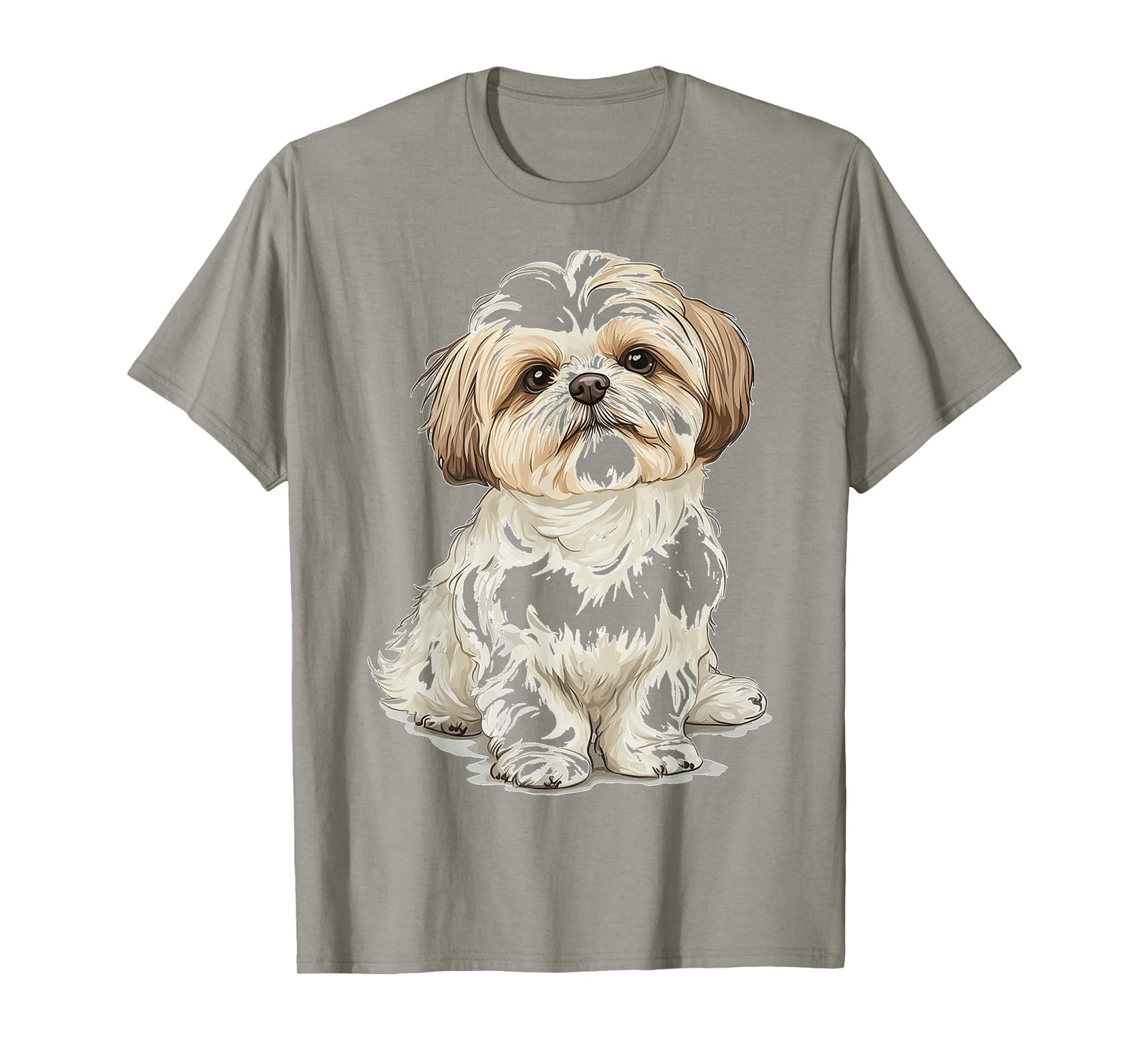 Shih Tzu Dog Motif Pet Artwork Shih Tzu T-Shirt