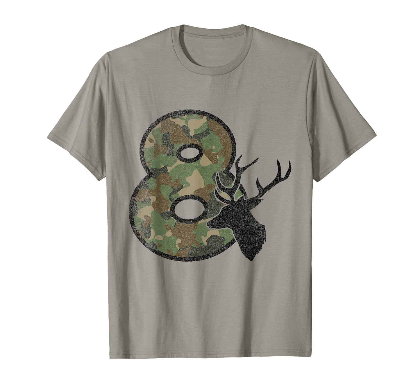Country Boys Camo 8 Eight Year Old Birthday Deer Hunter T-Shirt