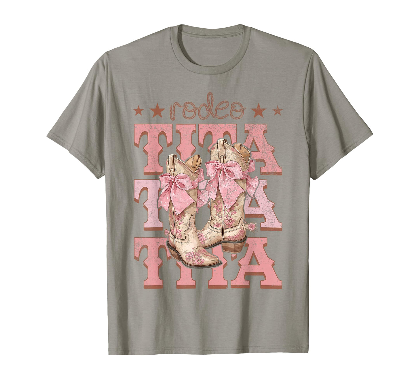 Rodeo Tita Pink Boots Coquette Cow-Girl Birthday Party T-Shirt