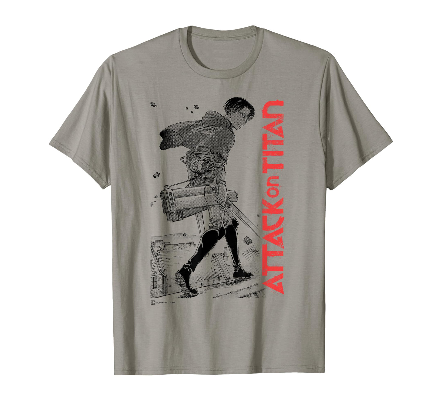 Attack on Titan Levi Ackerman Japanese Manga Epic Portrait T-Shirt