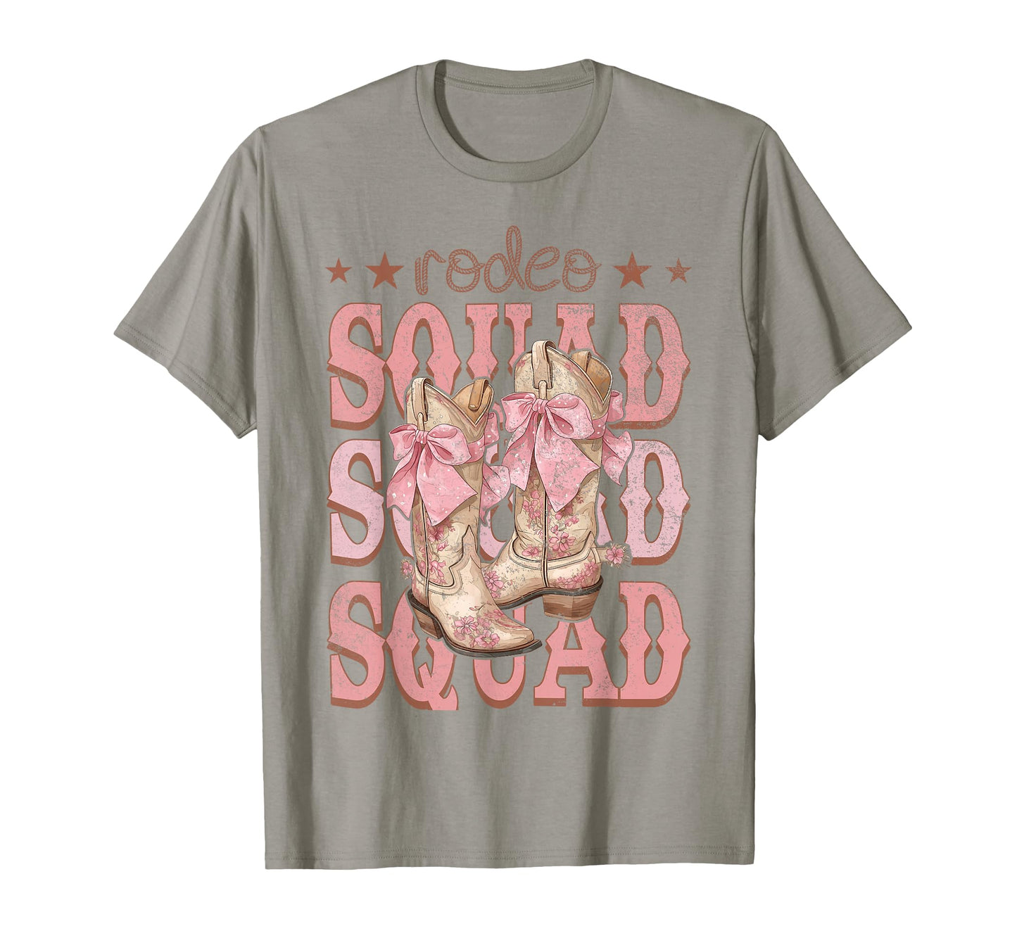 Rodeo Squad Pink Boots Coquette Cow-Girl Birthday Party T-Shirt