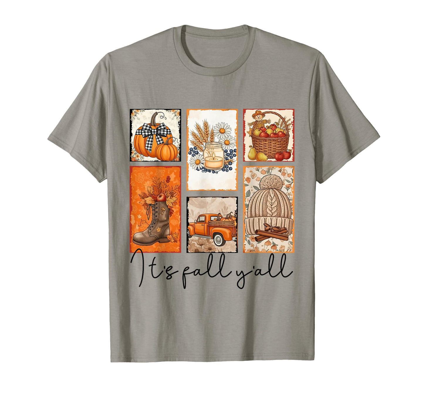 It's Fall Y'all Autumn Pumpkin Season Halloween Thanksgiving T-Shirt