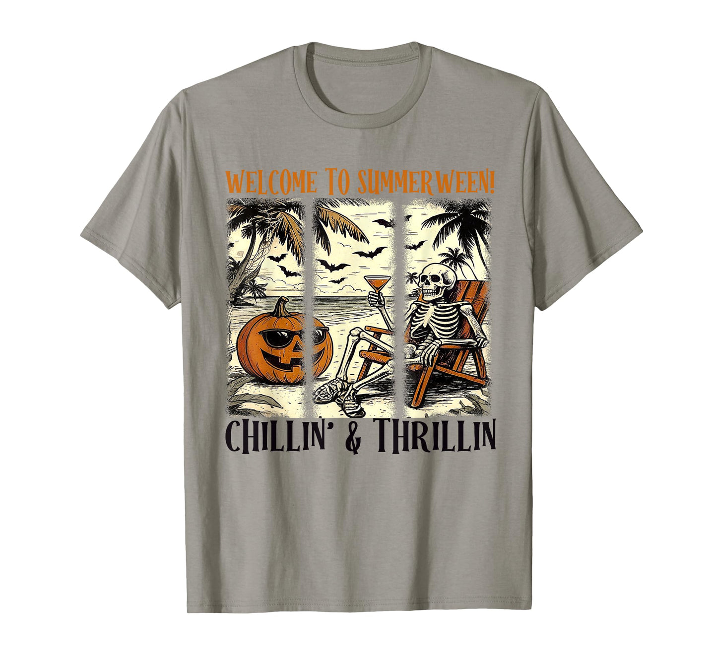 Skulll Summer, Welcome To Summerween, Skeleton Summerween T-Shirt