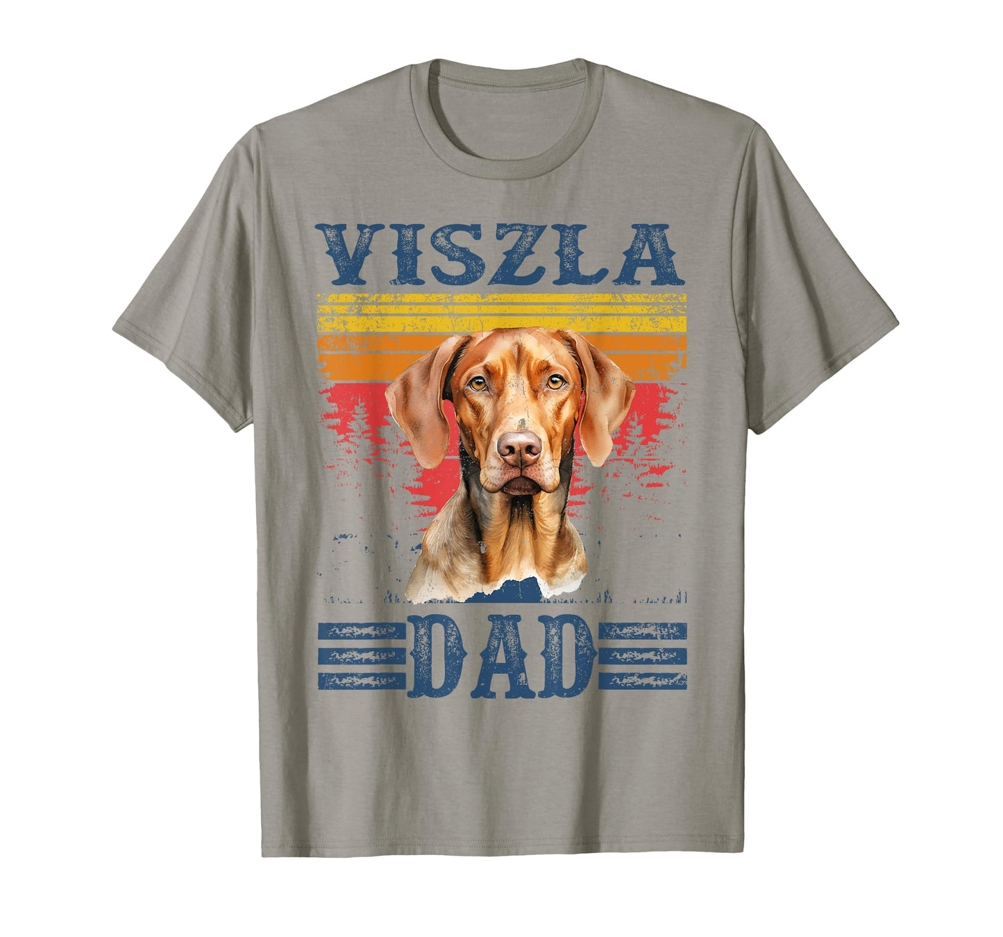 Viszla Dad Vintage Funny Cute Dog Lover T-Shirt