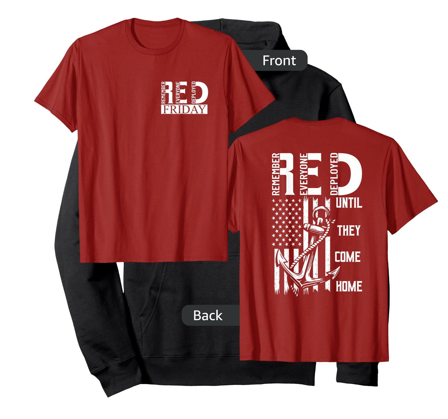 On Fridays We Wear Red Soldiers Veterans Day and Friday RED T-Shirt