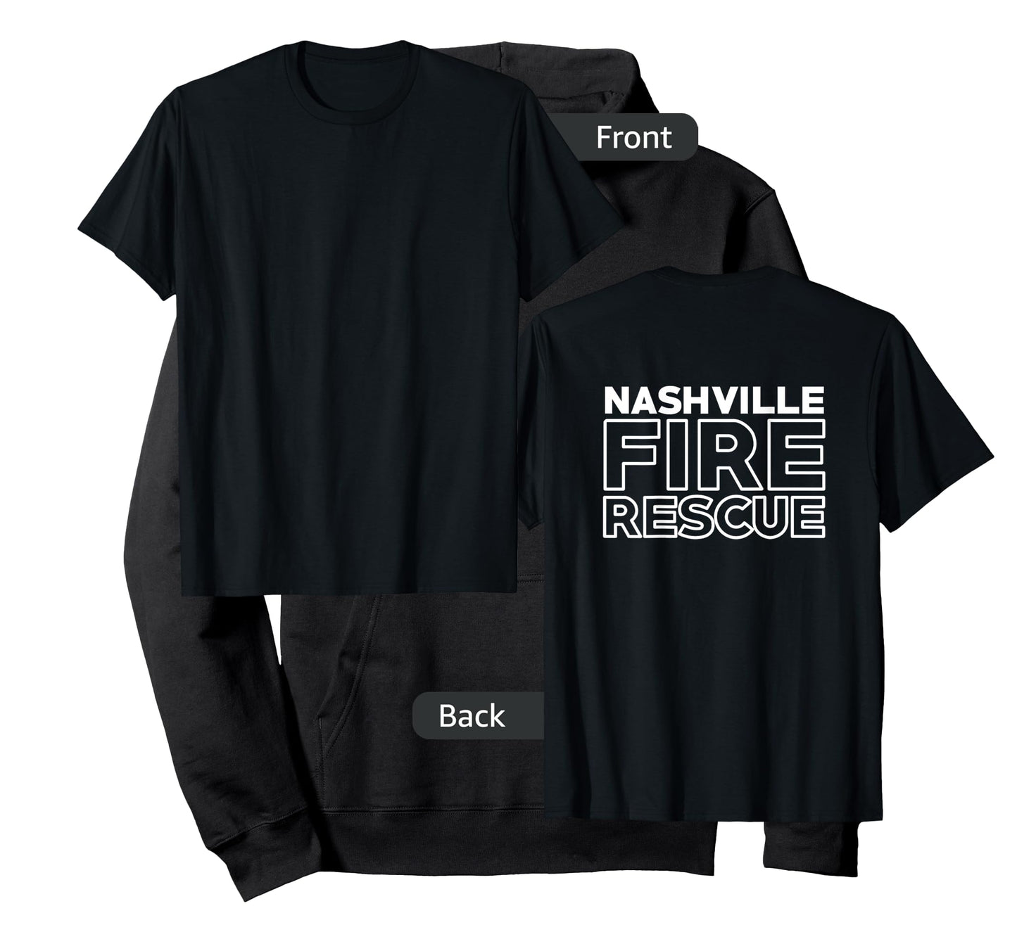 City of Nashville Fire Rescue Tennessee Firefighter T-Shirt
