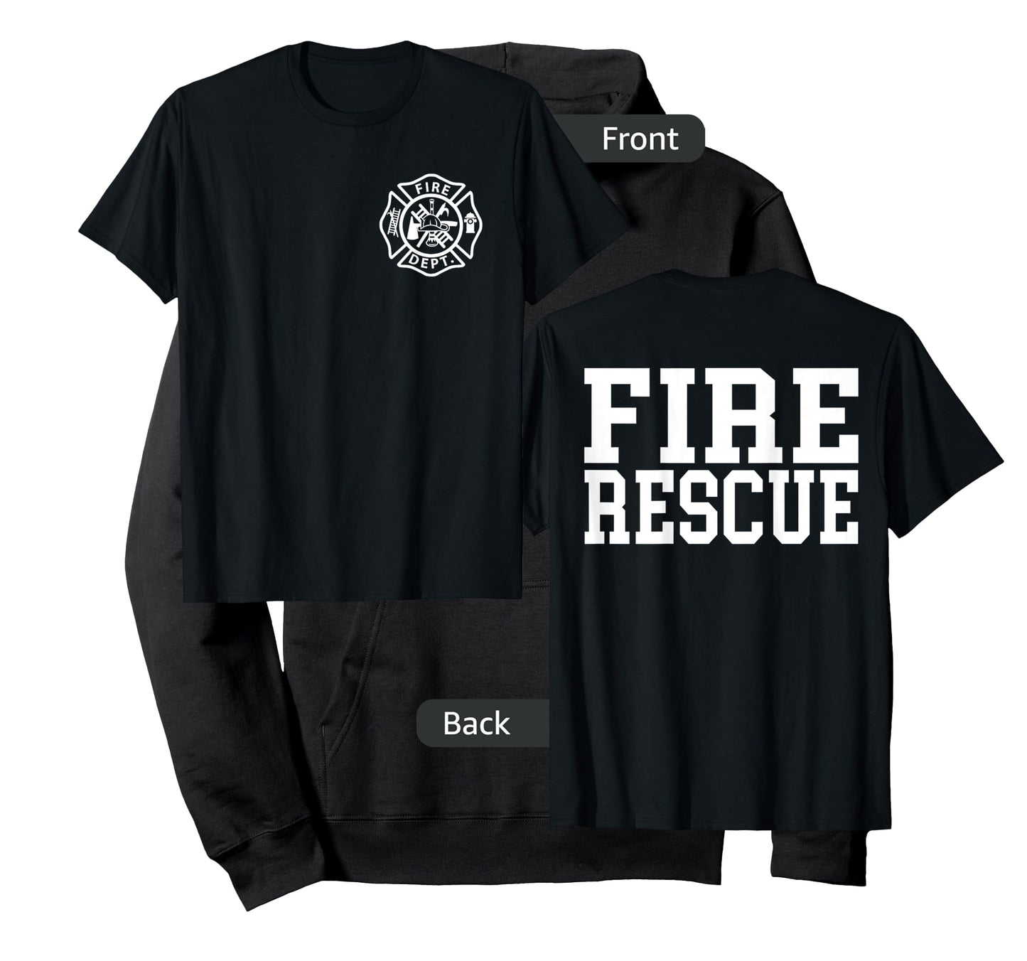 Fire Department Logo Uniform Fireman Symbol Firefighter Gear T-Shirt