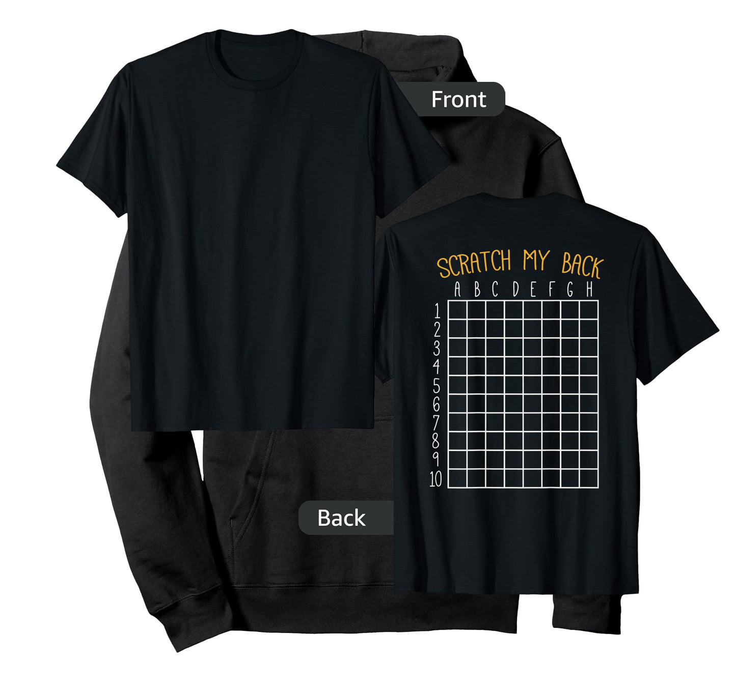 Back Scratching Shirt Co. Back Scratcher Shirt, Scratch My Back T-Shirt - Unisex-Adult, Black, Small