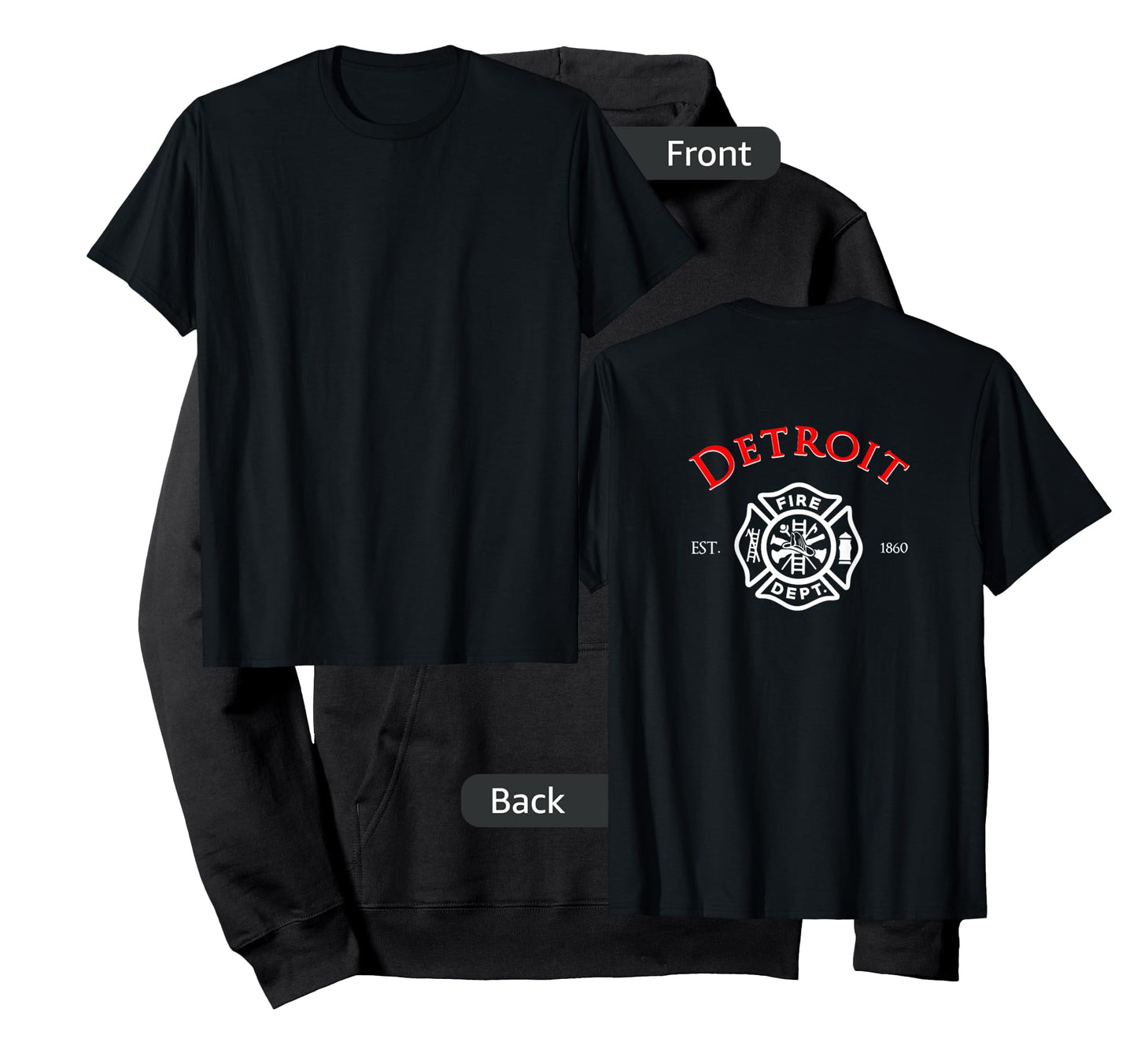 City of Detroit Fire Rescue Michigan Firefighter T-Shirt T-Shirt