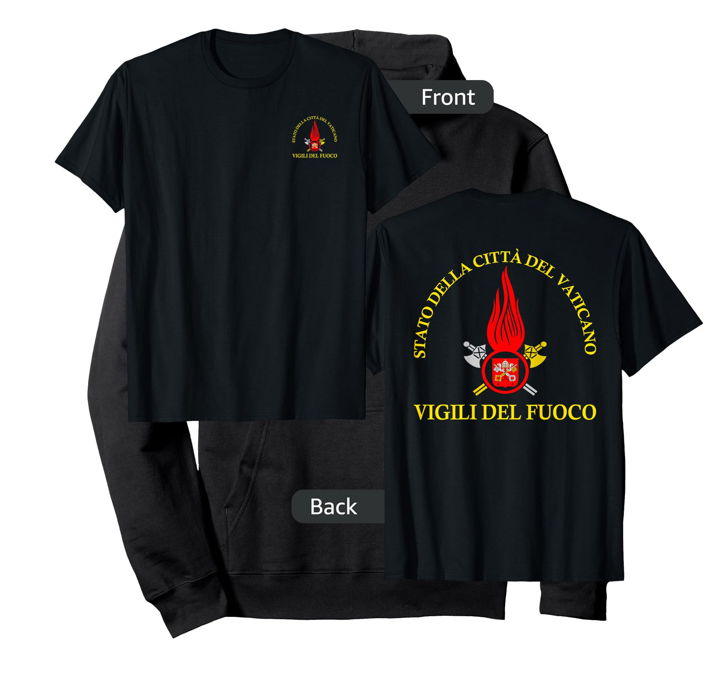 Italian Firefighter Vigili Del Fuoco Vatican Rome T-shirt T-Shirt
