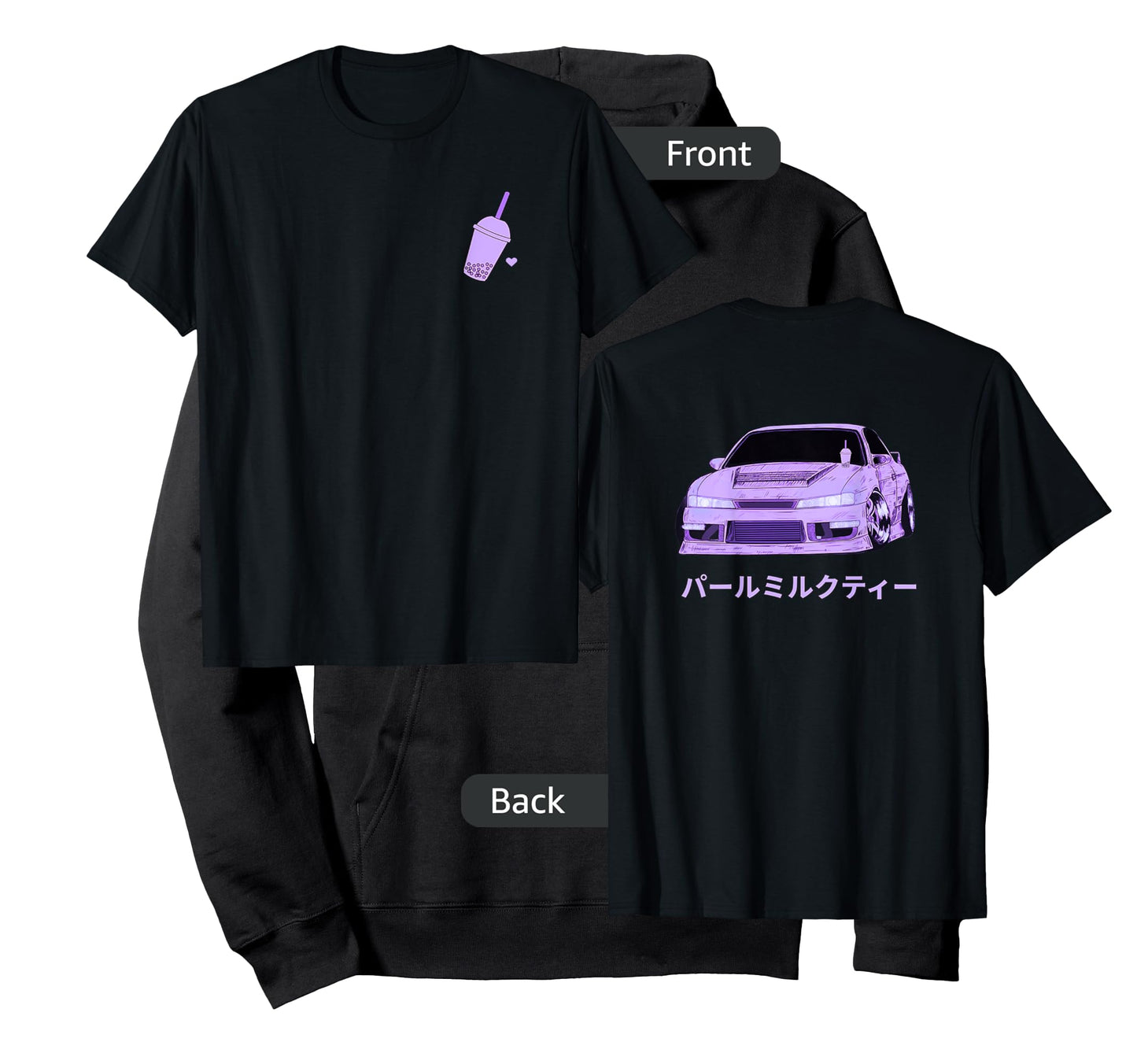 Retro JDM Japanese Import Car Boba Bubble Tea T-Shirt