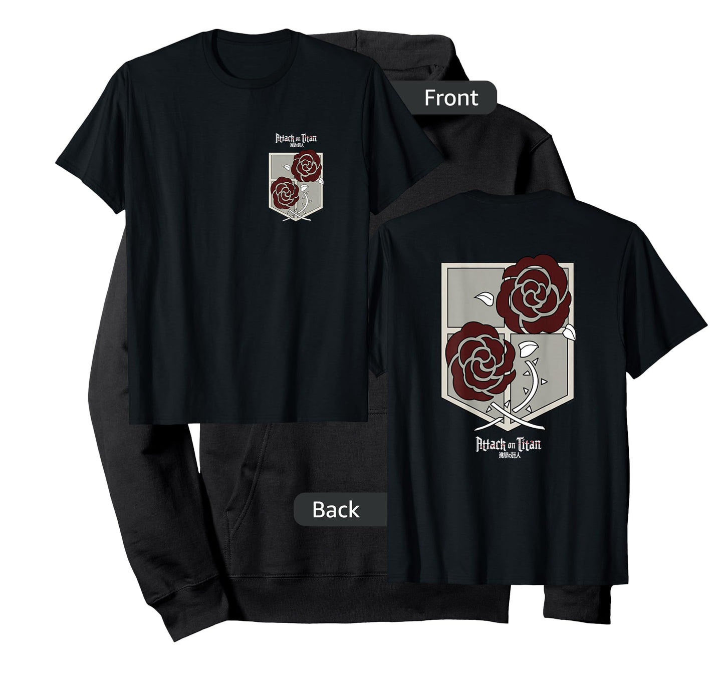 Attack on Titan Garrison Station Corps Front and Back Anime T-Shirt