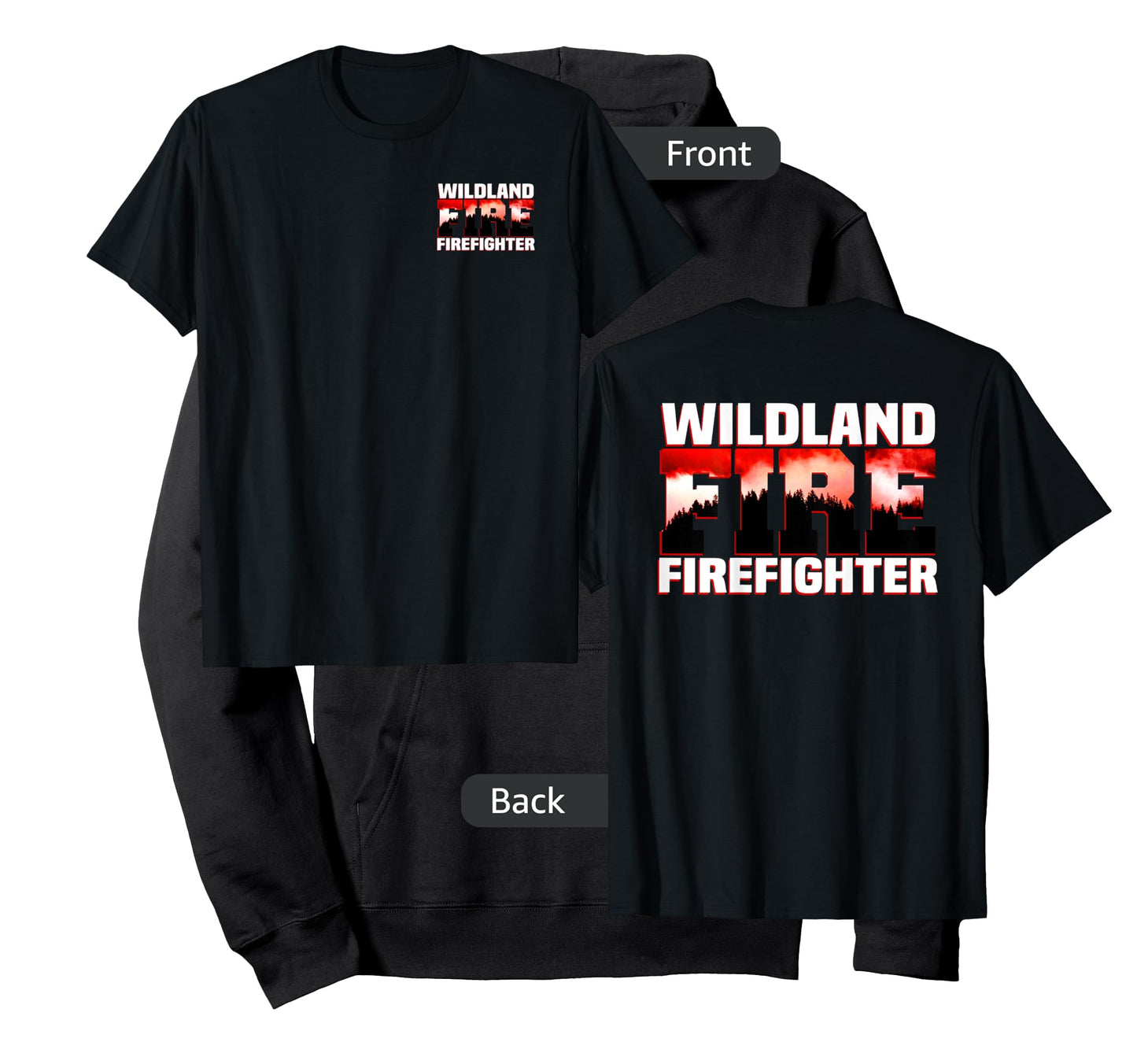 Wildland Fire Rescue Department Firefighters Firemen Uniform T-Shirt