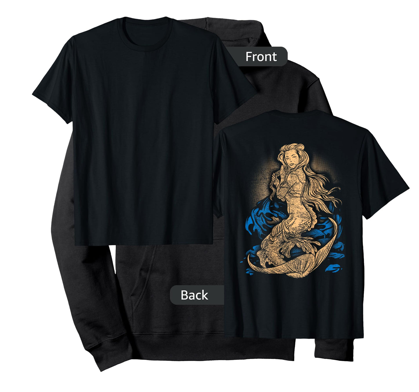 Mermaid Tattoo Shirt Vintage Pin Up Girl Soldier Sailor